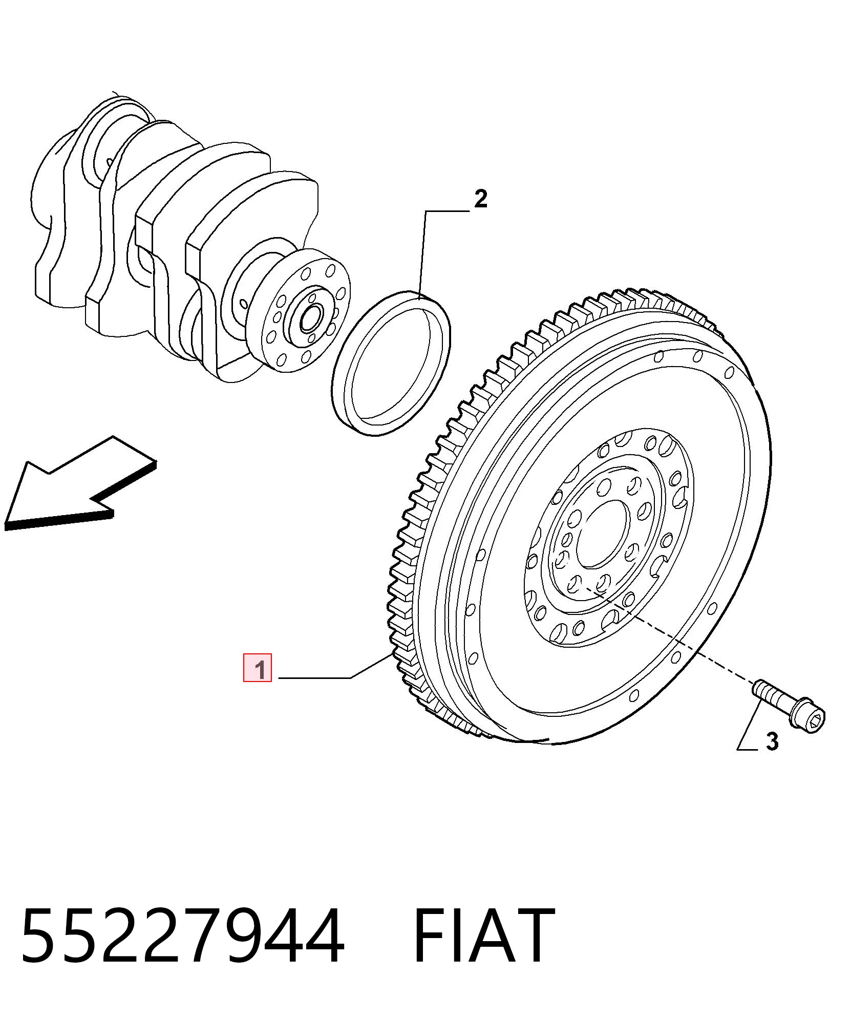 Compre 415032910 INA Volante de motor