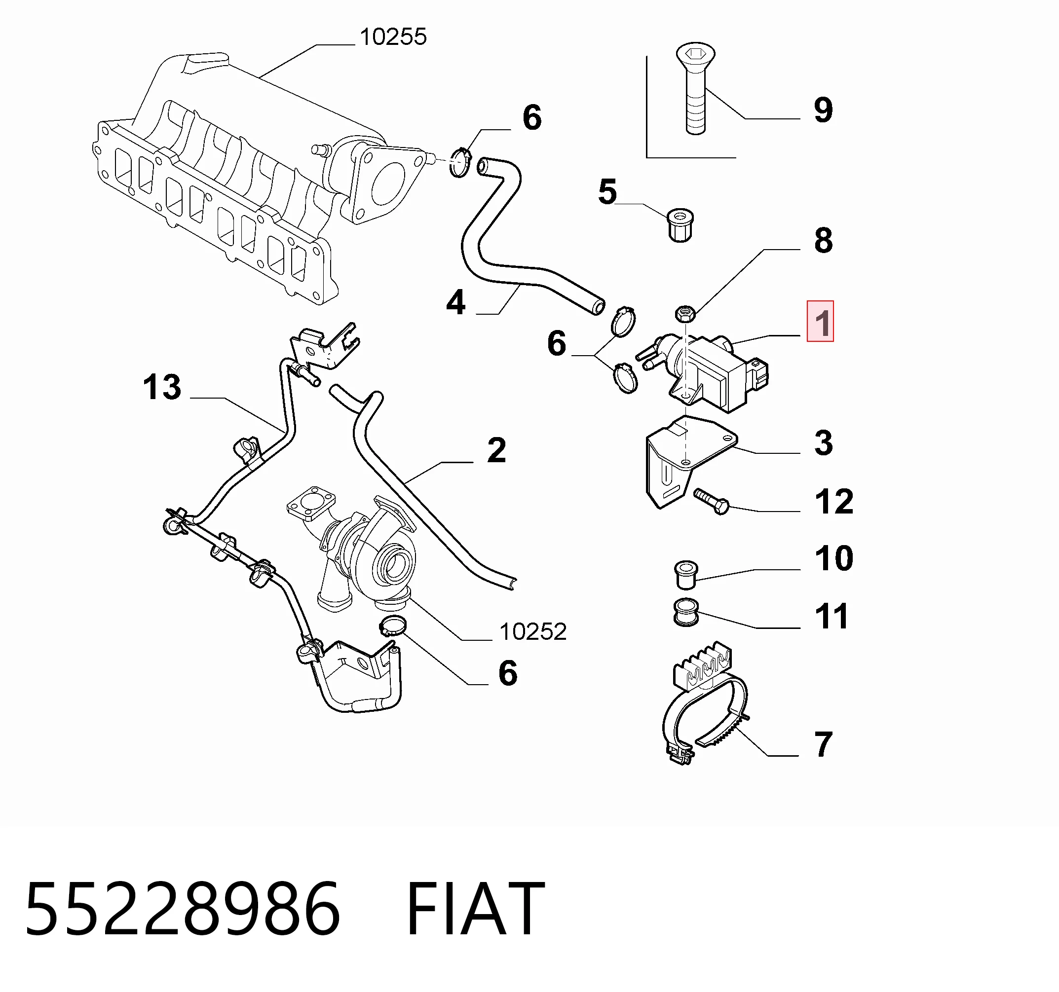 Compre 1612247280 Peugeot/Citroen Convertidor de pressão (solenoide) de supercompressão