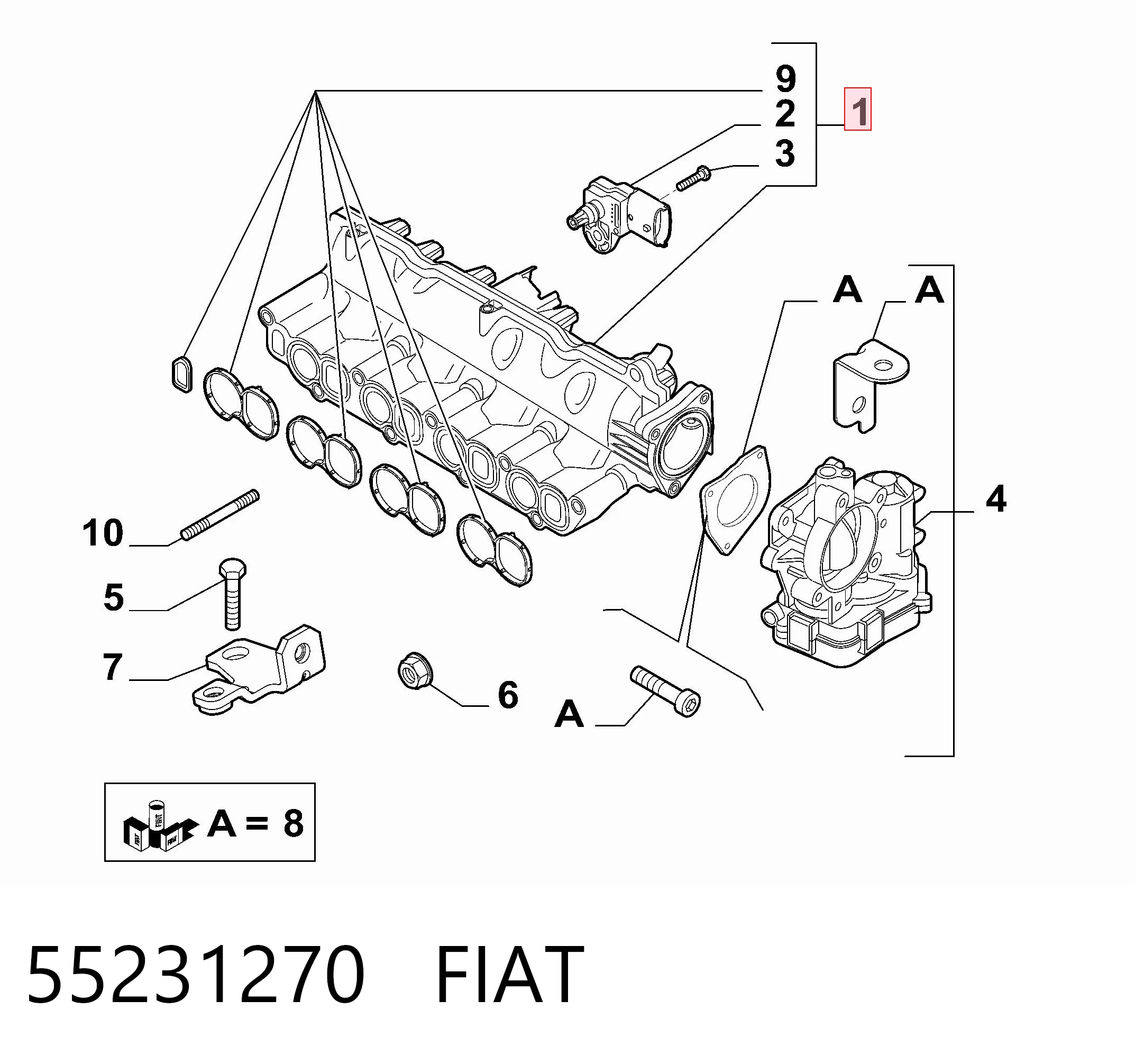 55231270 Fiat/Alfa/Lancia 