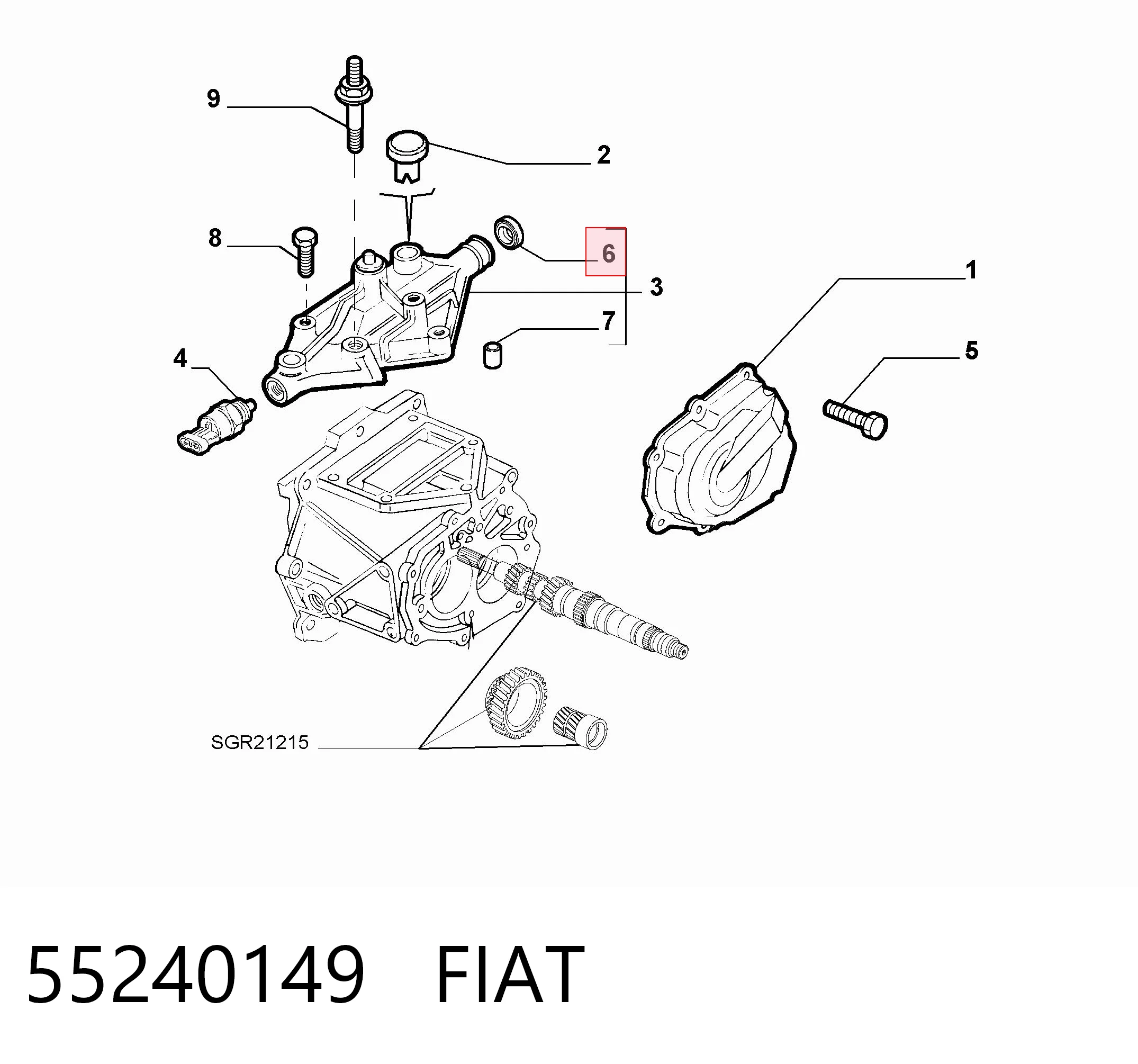 Bucim de bomba de óleo da Caixa Automática de Mudança F4204 Musashi