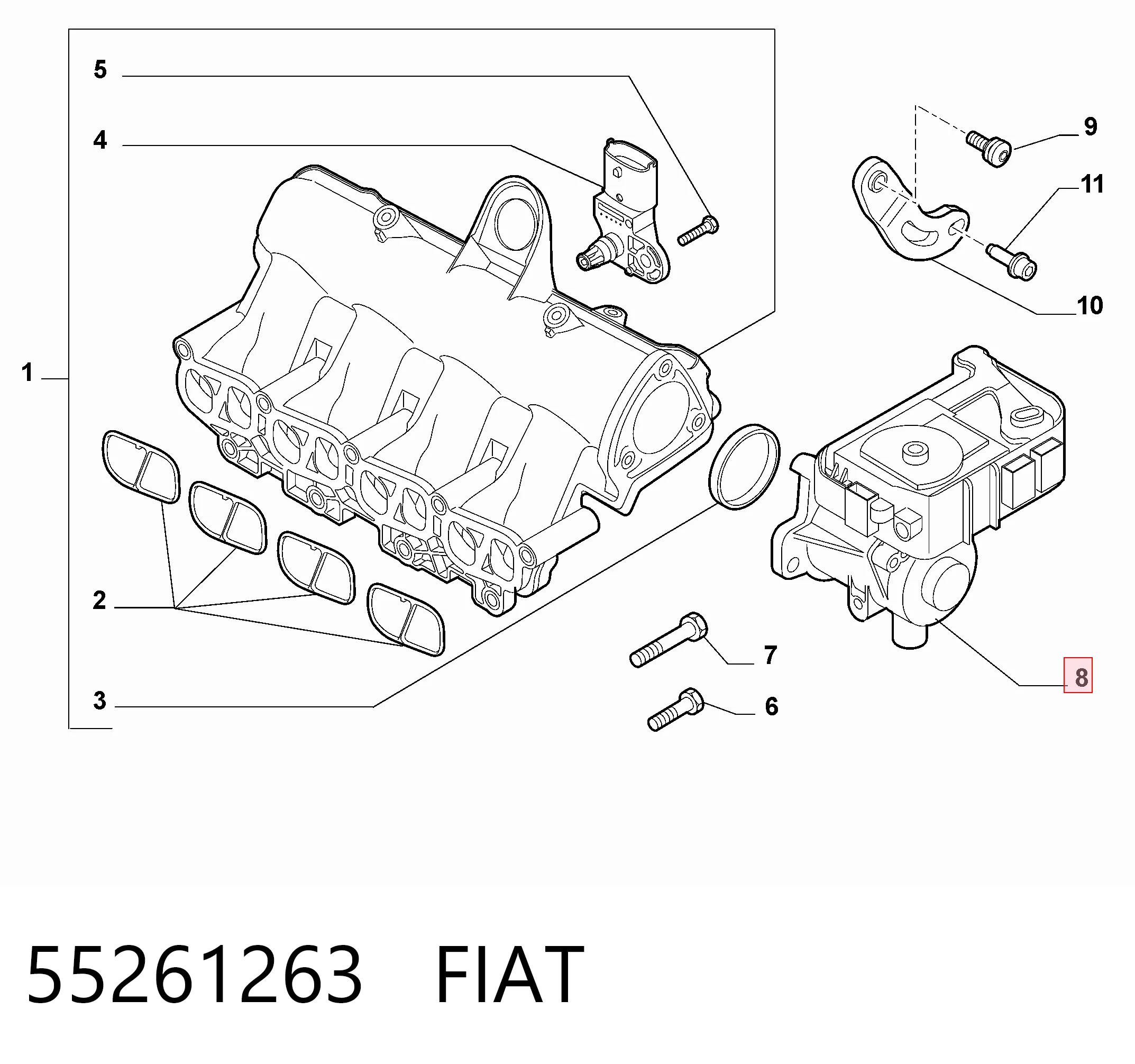 Compre Válvula de borboleta montada Fiat Tipo 