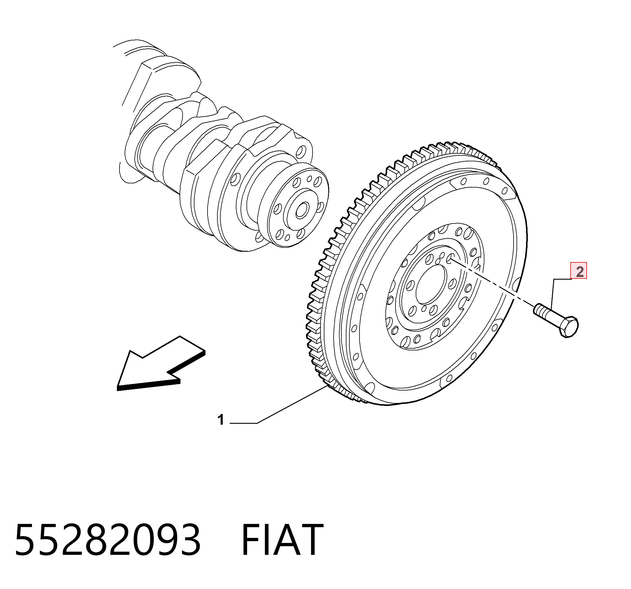 Parafuso de fixação de volante INA 411012210