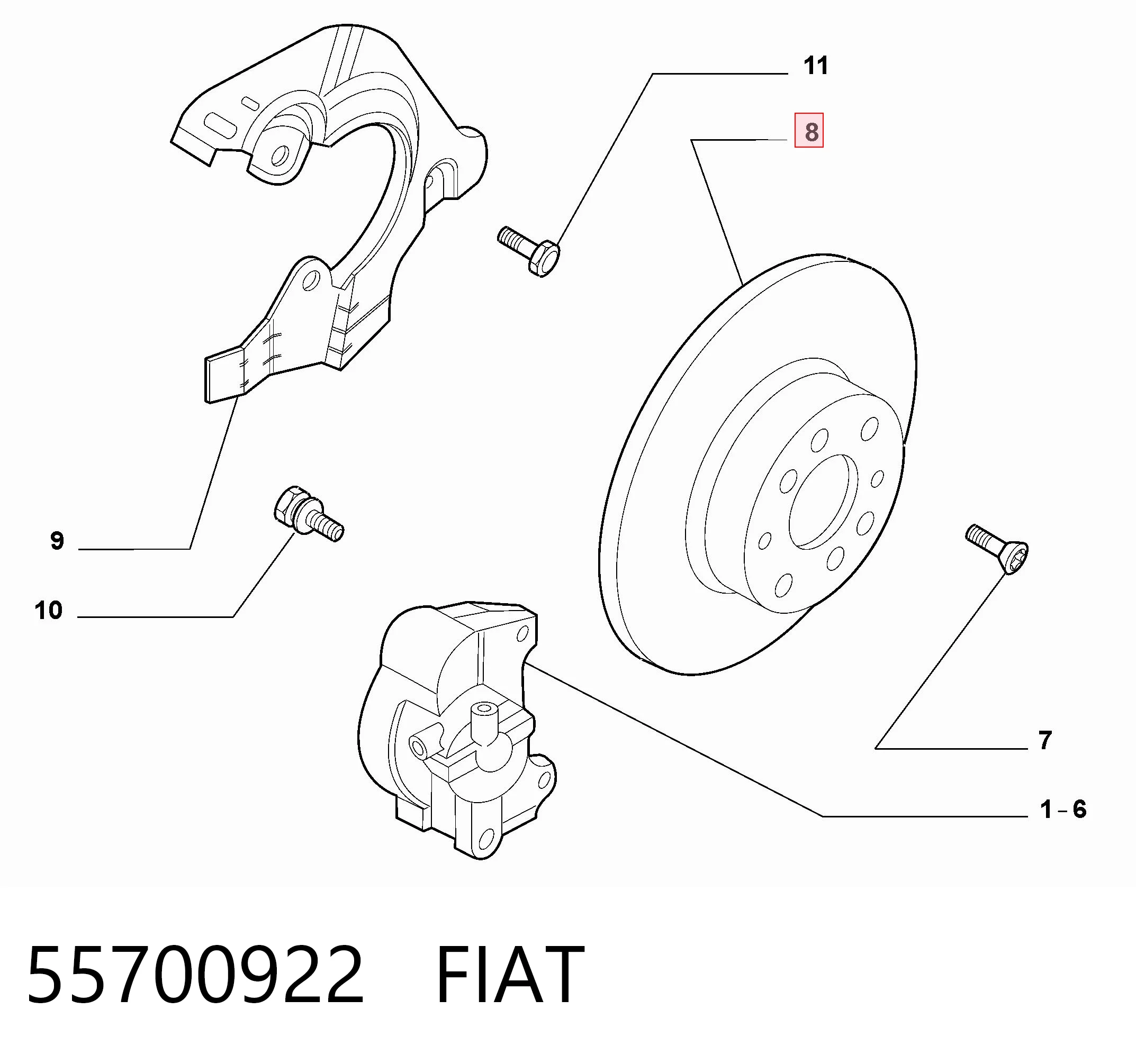 55700922 Fiat/Alfa/Lancia