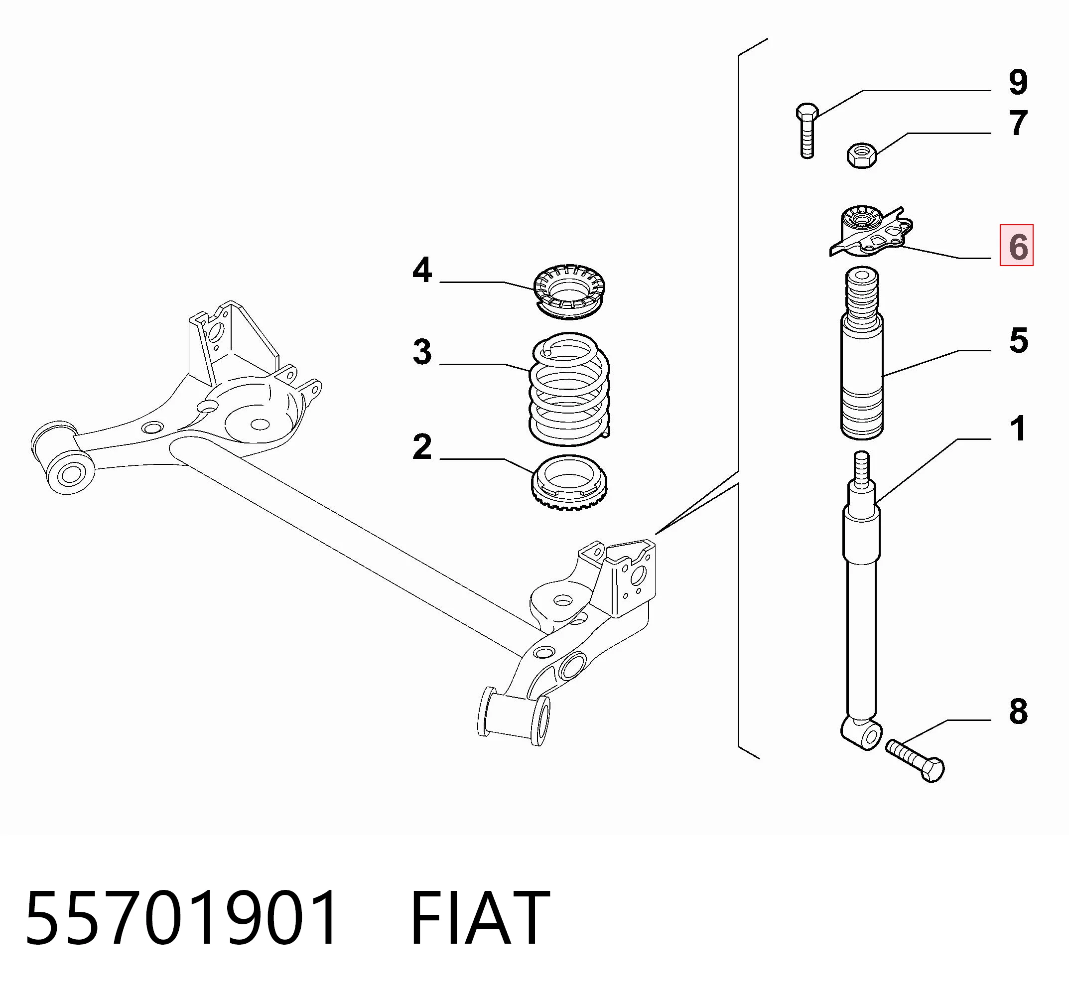 55701901 Fiat/Alfa/Lancia