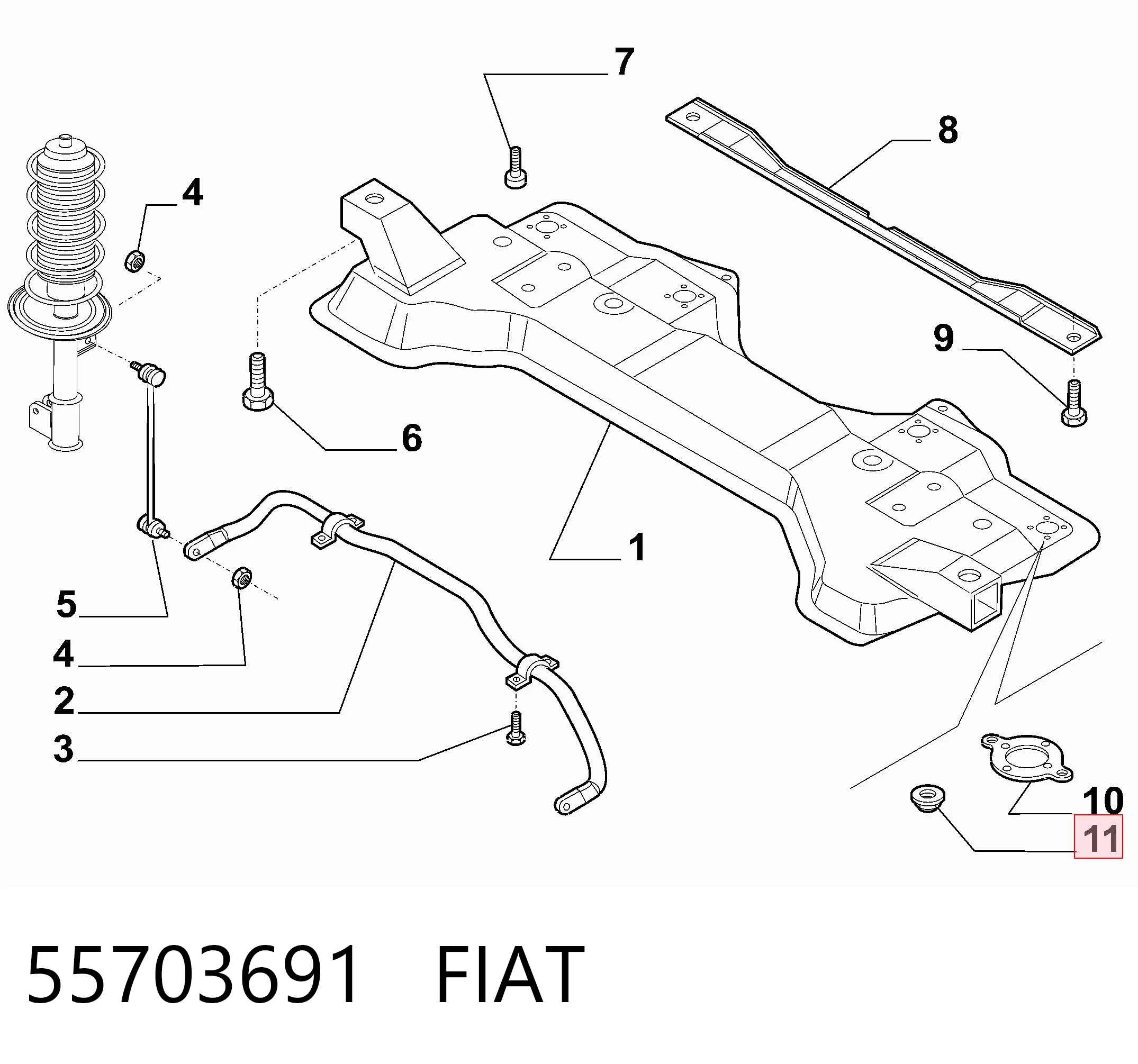 55703691 Fiat/Alfa/Lancia