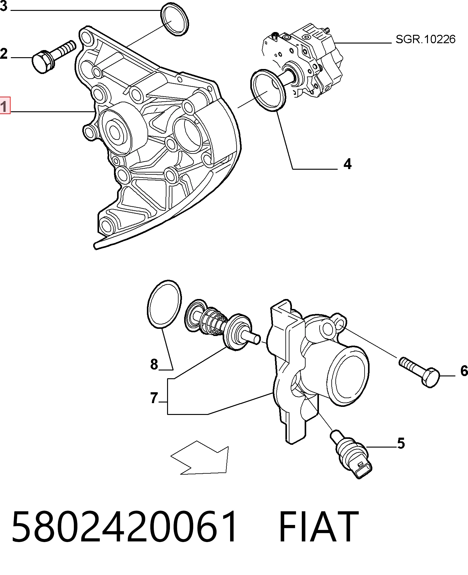 5802420061 Fiat/Alfa/Lancia