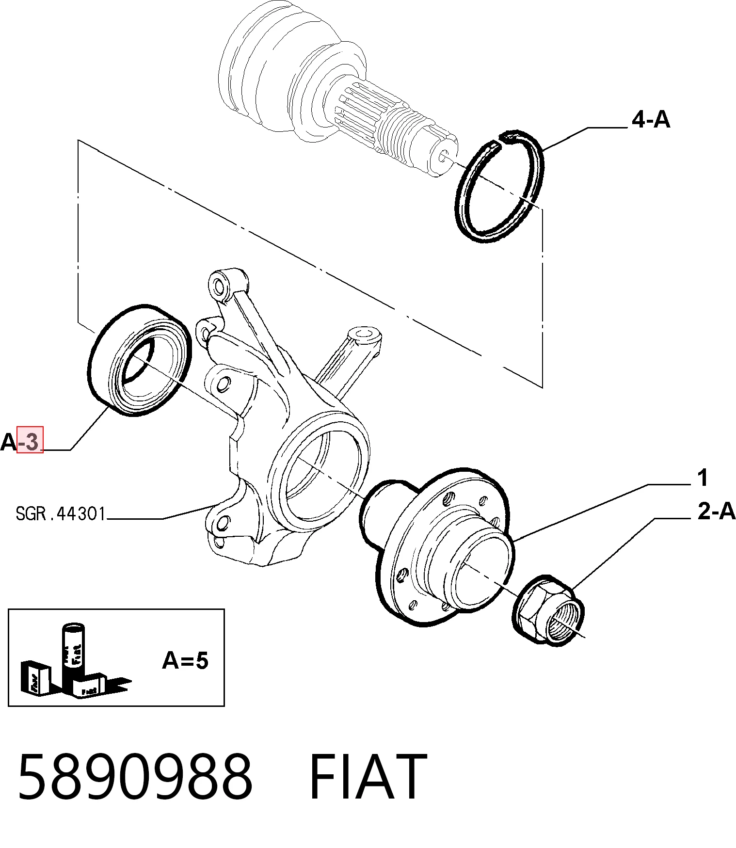 5890988 Fiat/Alfa/Lancia