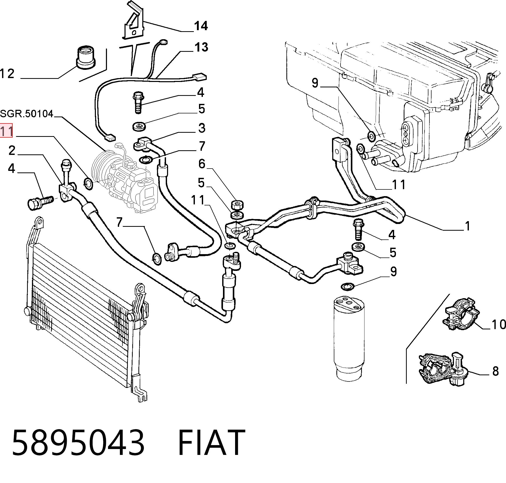 5895043 Fiat/Alfa/Lancia
