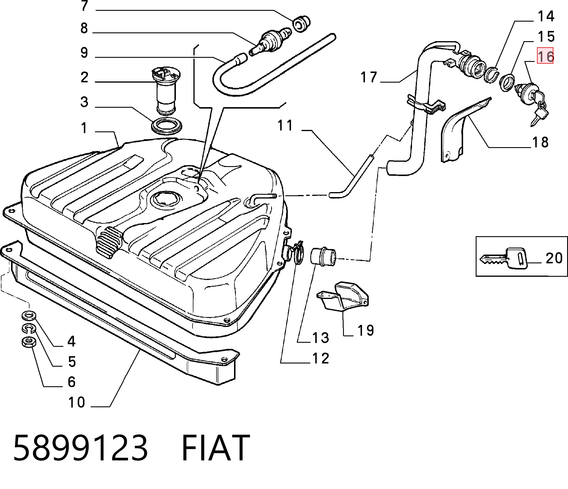 5899123 Fiat/Alfa/Lancia
