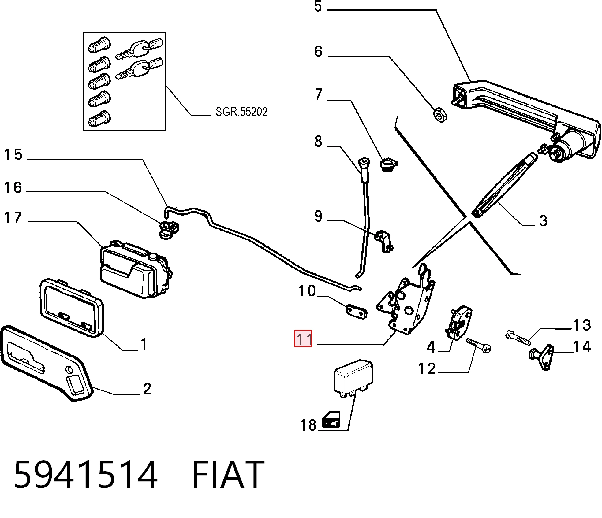 5941514 Fiat/Alfa/Lancia