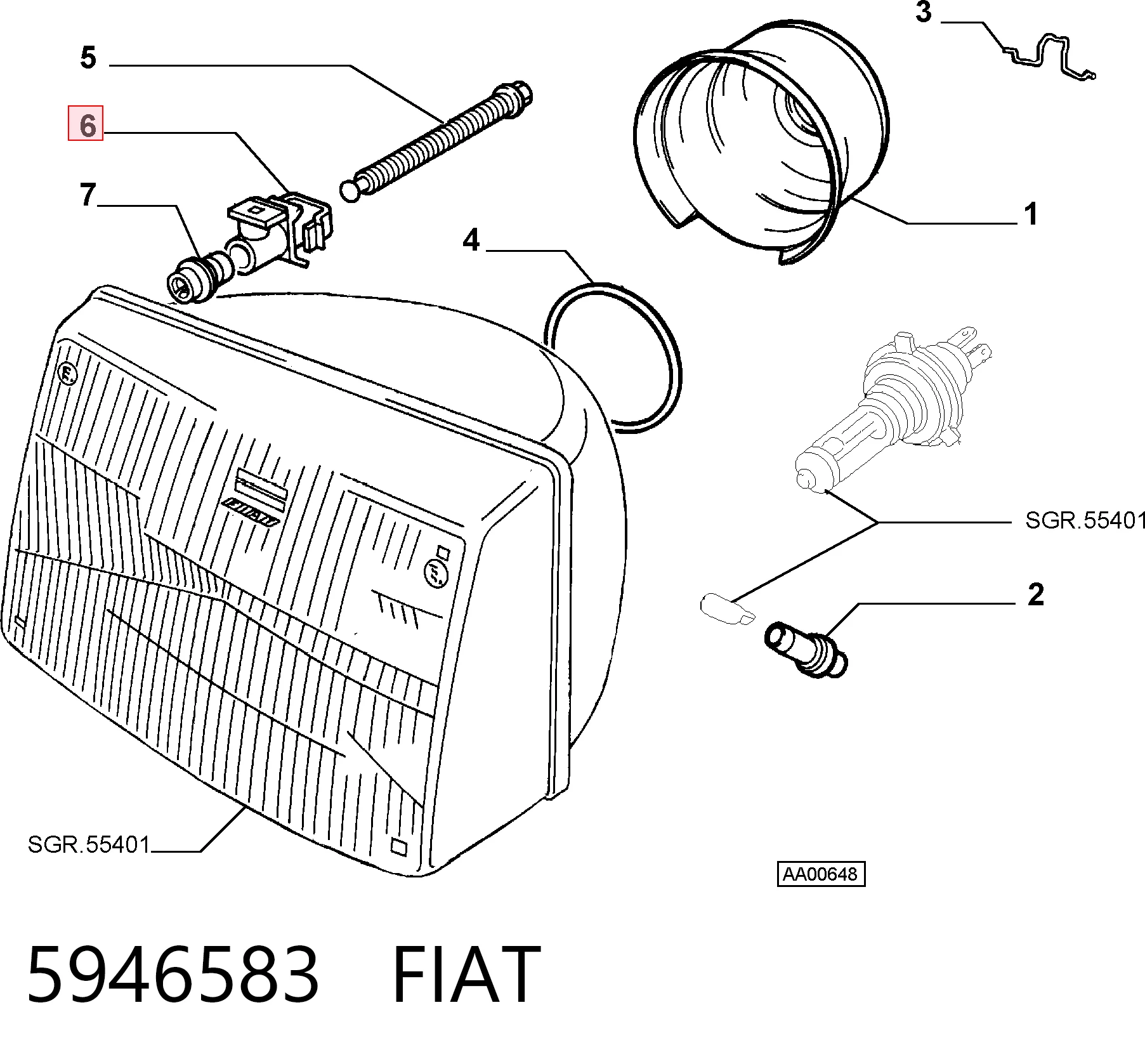 5946583 Fiat/Alfa/Lancia