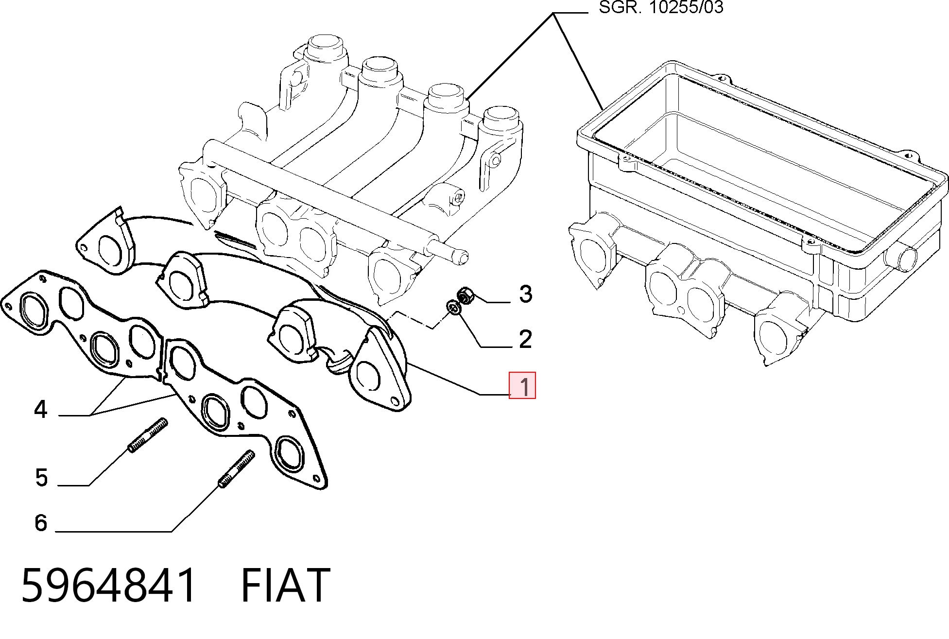 Tubo coletor de escape Fiat Fiorino  146 Uno ao melhor preço