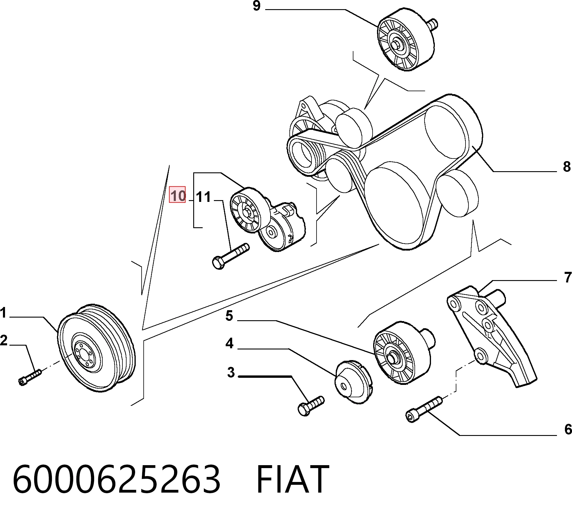 6000625263 Fiat/Alfa/Lancia