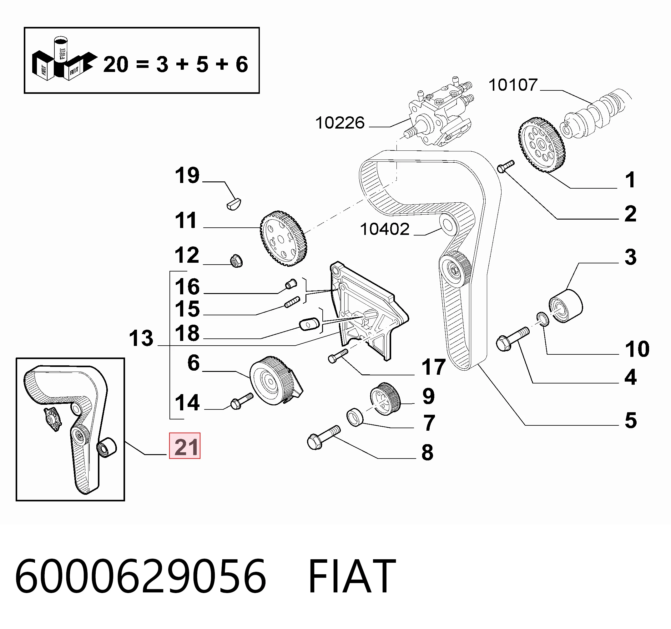 6000629056 Fiat/Alfa/Lancia