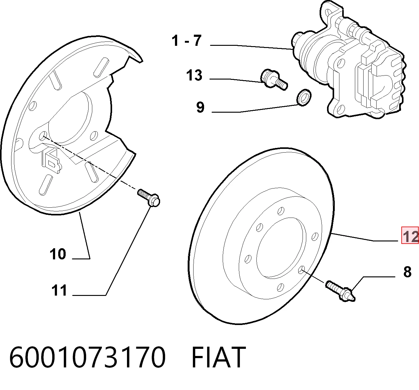 6001073170 Fiat/Alfa/Lancia