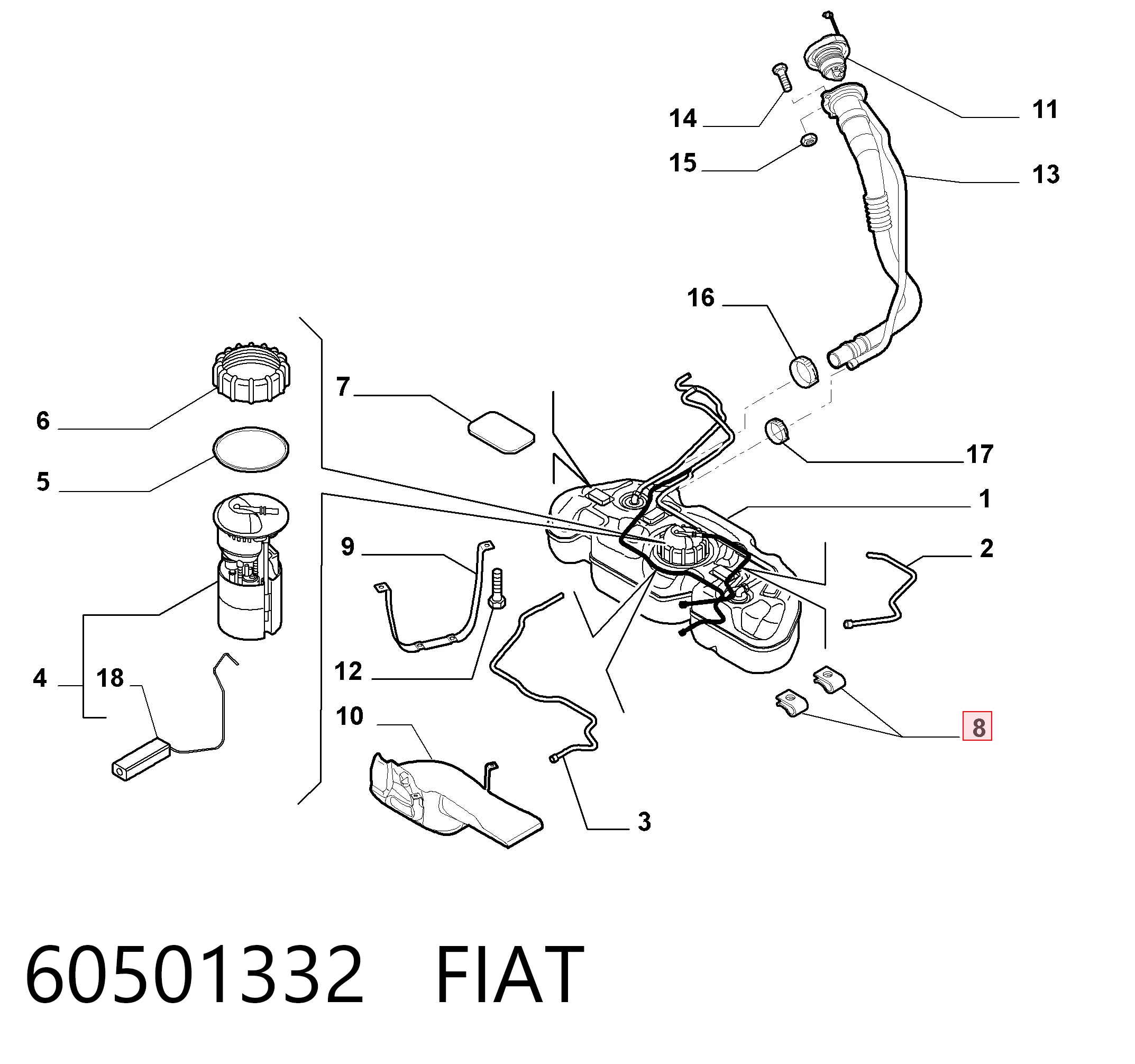 60501332 Fiat/Alfa/Lancia