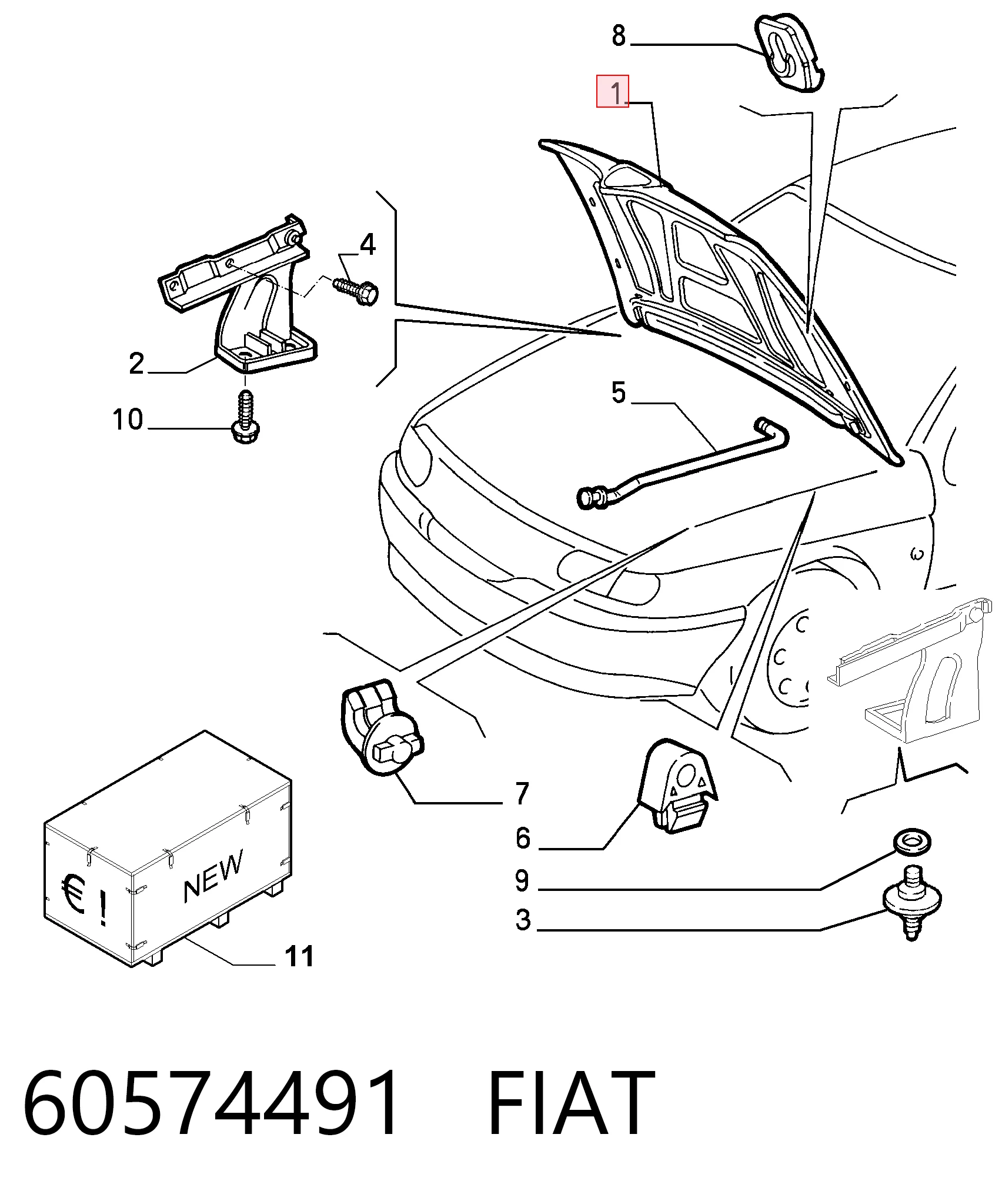 Capota Alfa Romeo 146  930