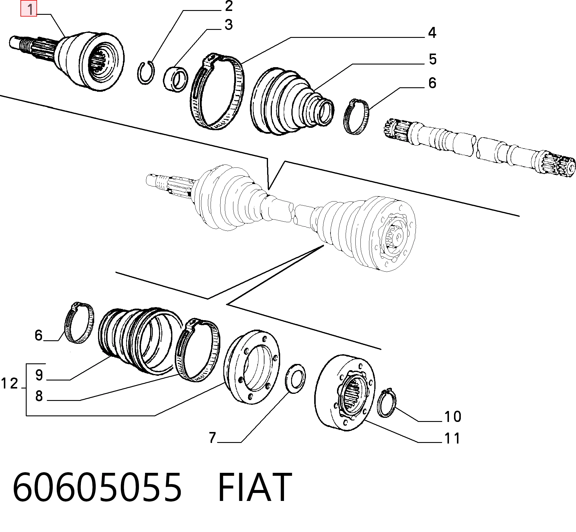Compre Junta homocinética externa dianteira Alfa Romeo 33 