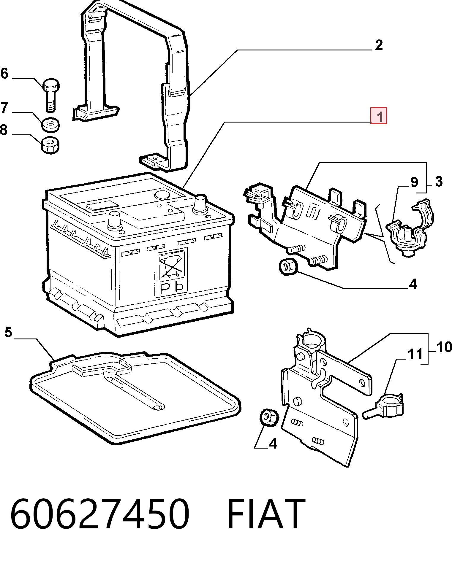 60627450 Fiat/Alfa/Lancia