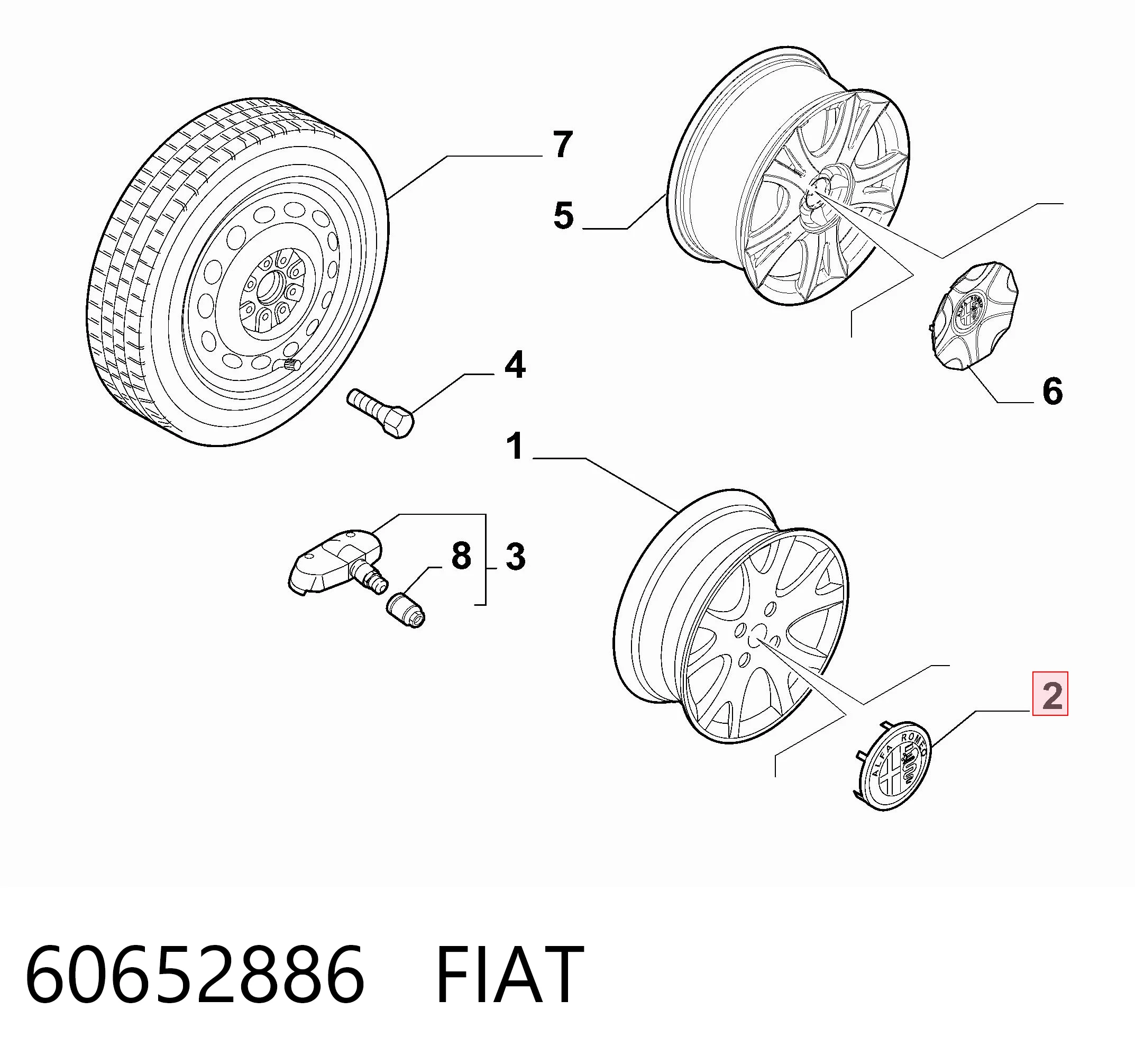 60652886 Fiat/Alfa/Lancia