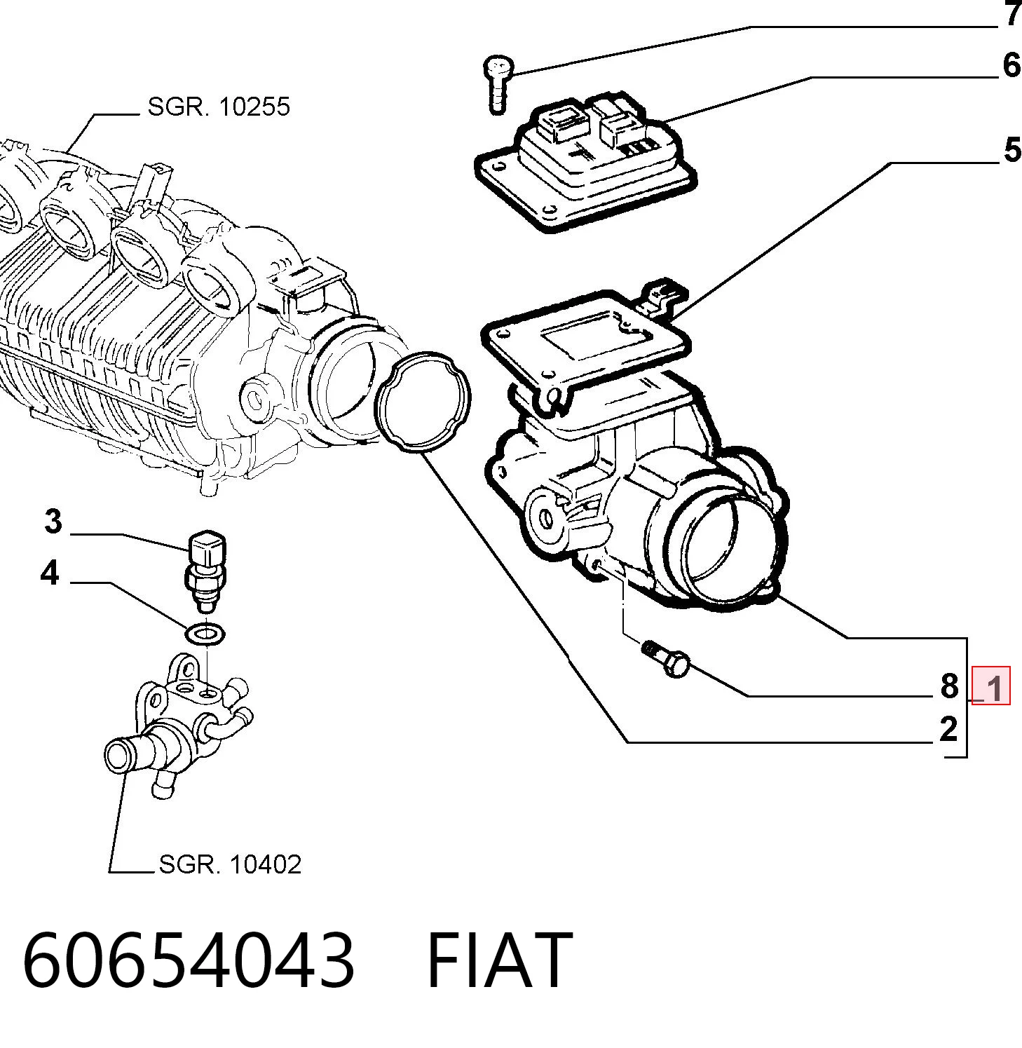 60654043 Fiat/Alfa/Lancia