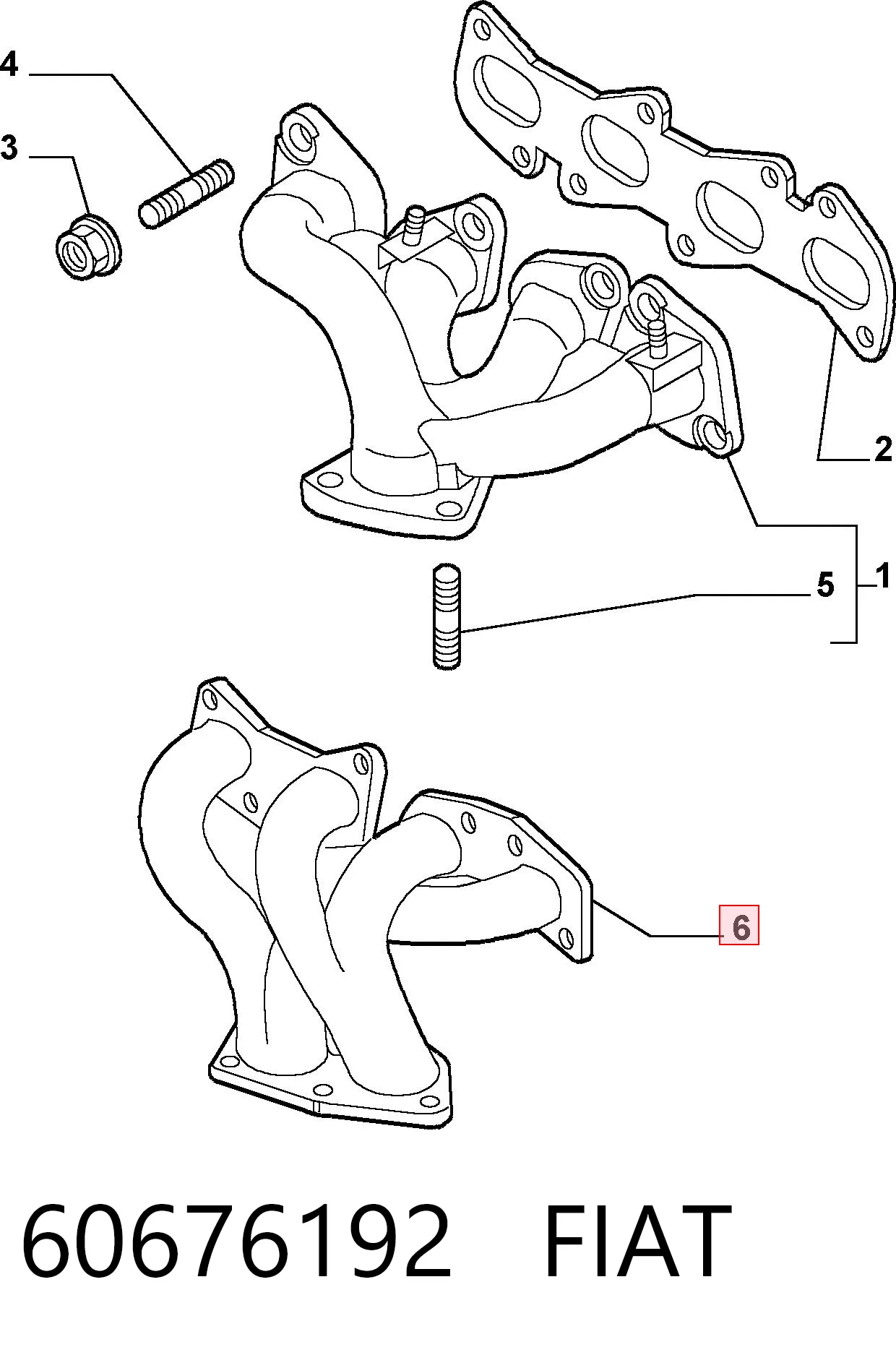 Tubo coletor de escape Alfa Romeo 147 preço, a partir de 126,09 USD