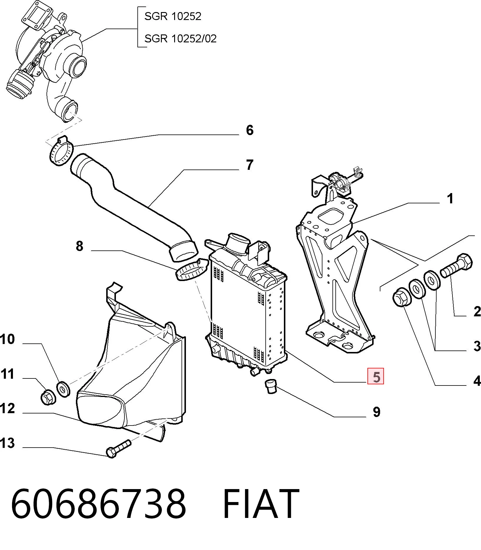 Radiador de intercooler Alfa Romeo 156  932 ao melhor preço