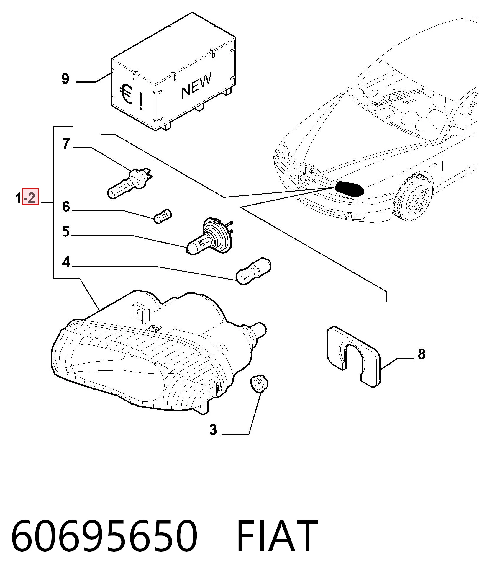 60695650 Fiat/Alfa/Lancia