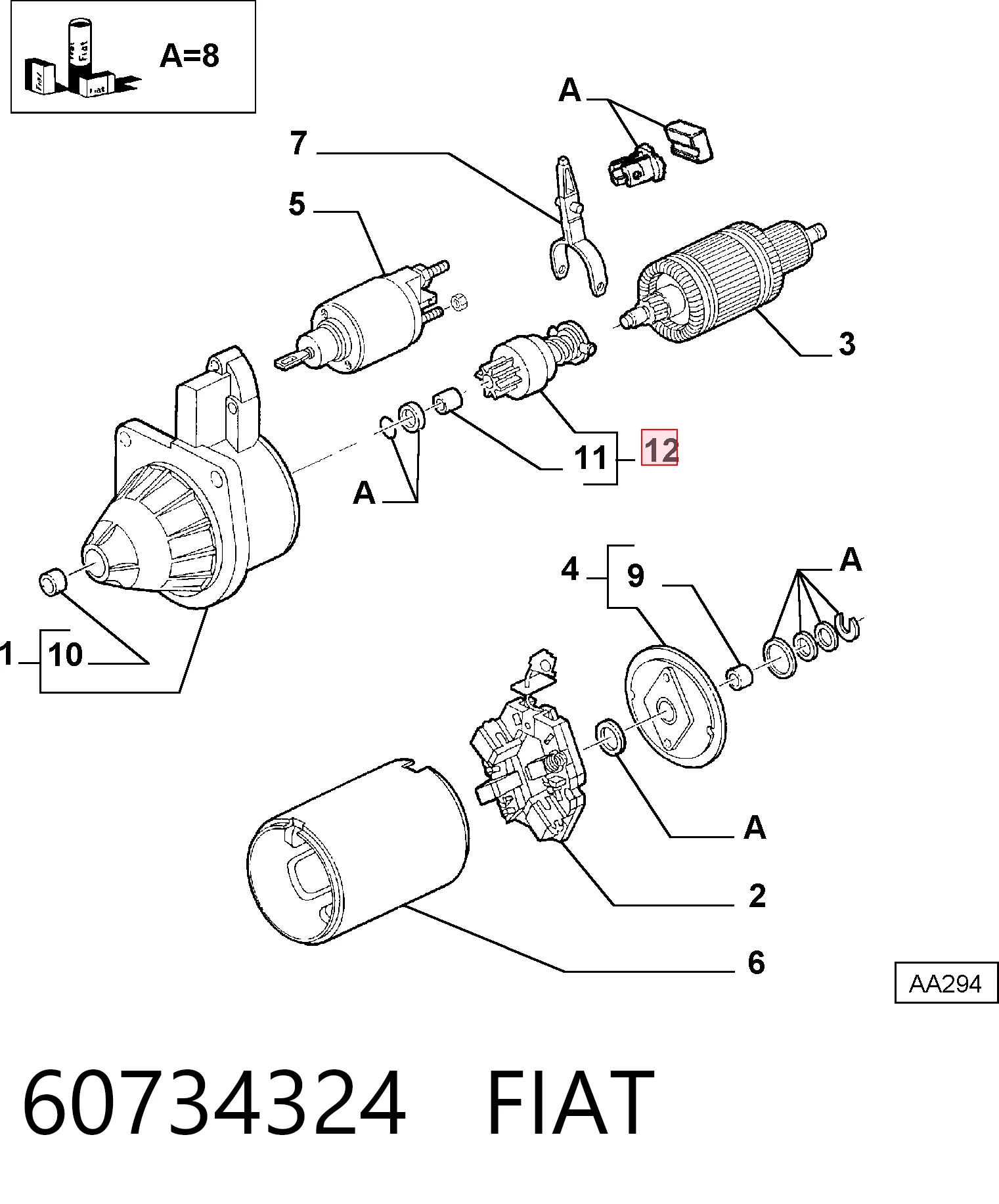 60734324 Fiat/Alfa/Lancia