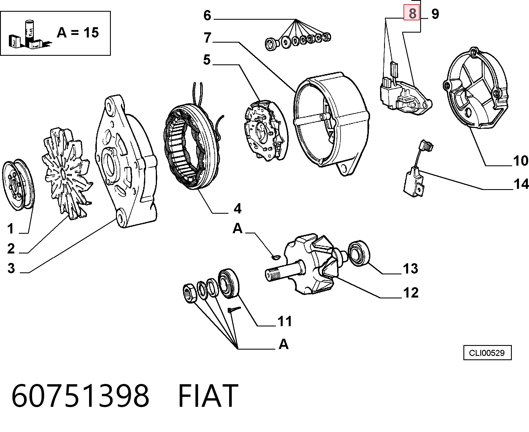 60751398 Fiat/Alfa/Lancia