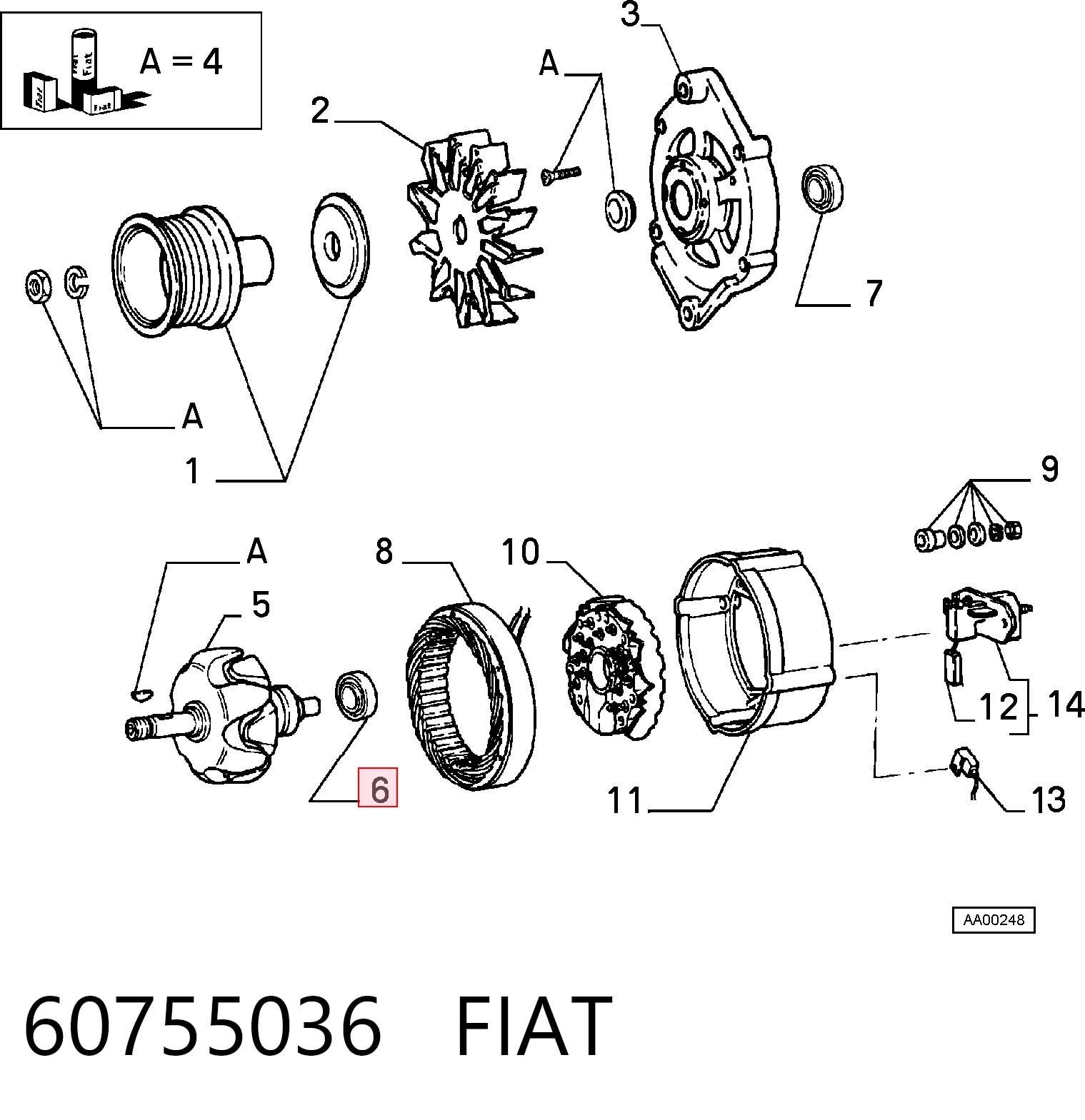 60755036 Fiat/Alfa/Lancia