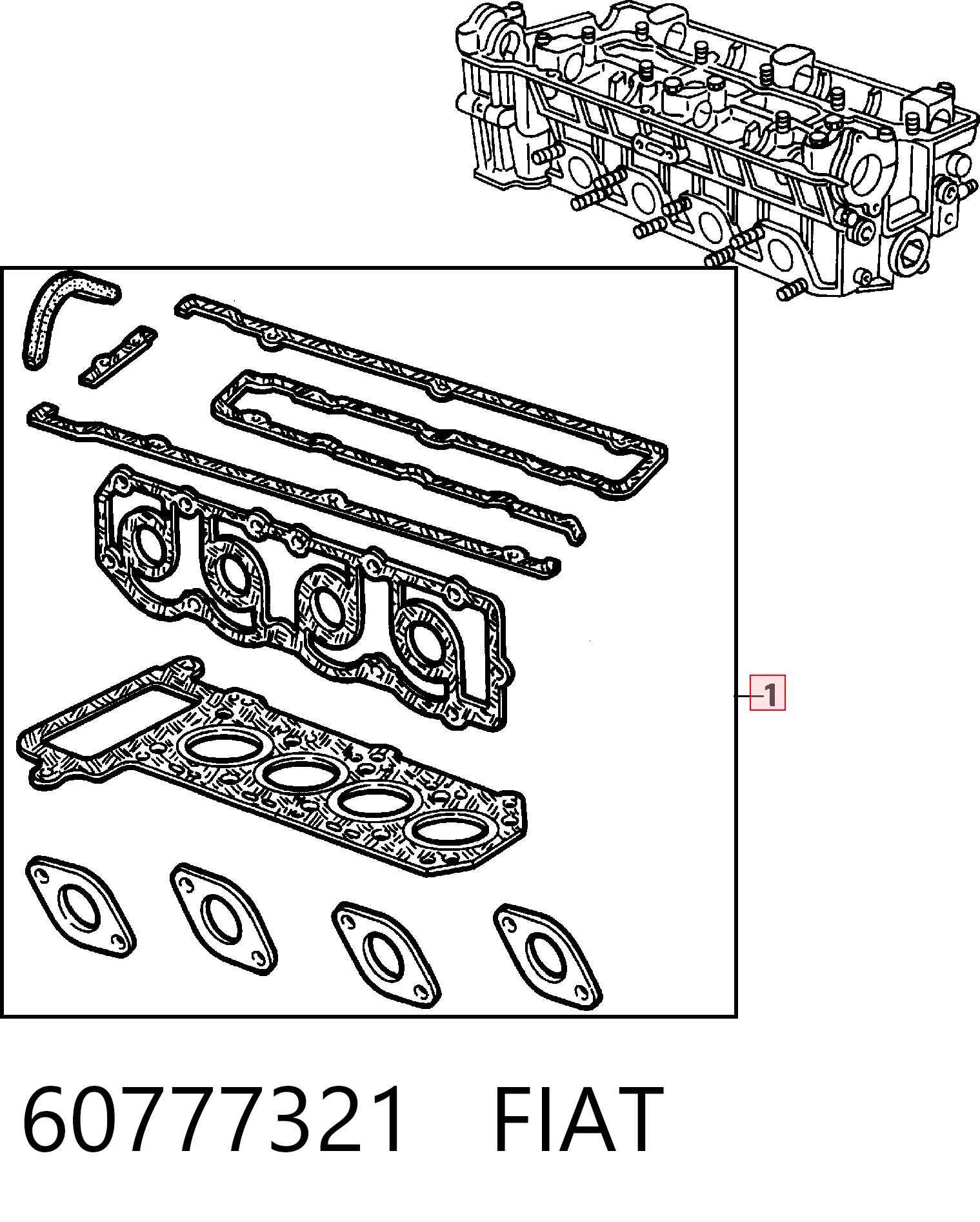 D3114100 Glaser Kit superior de vedantes de motor
