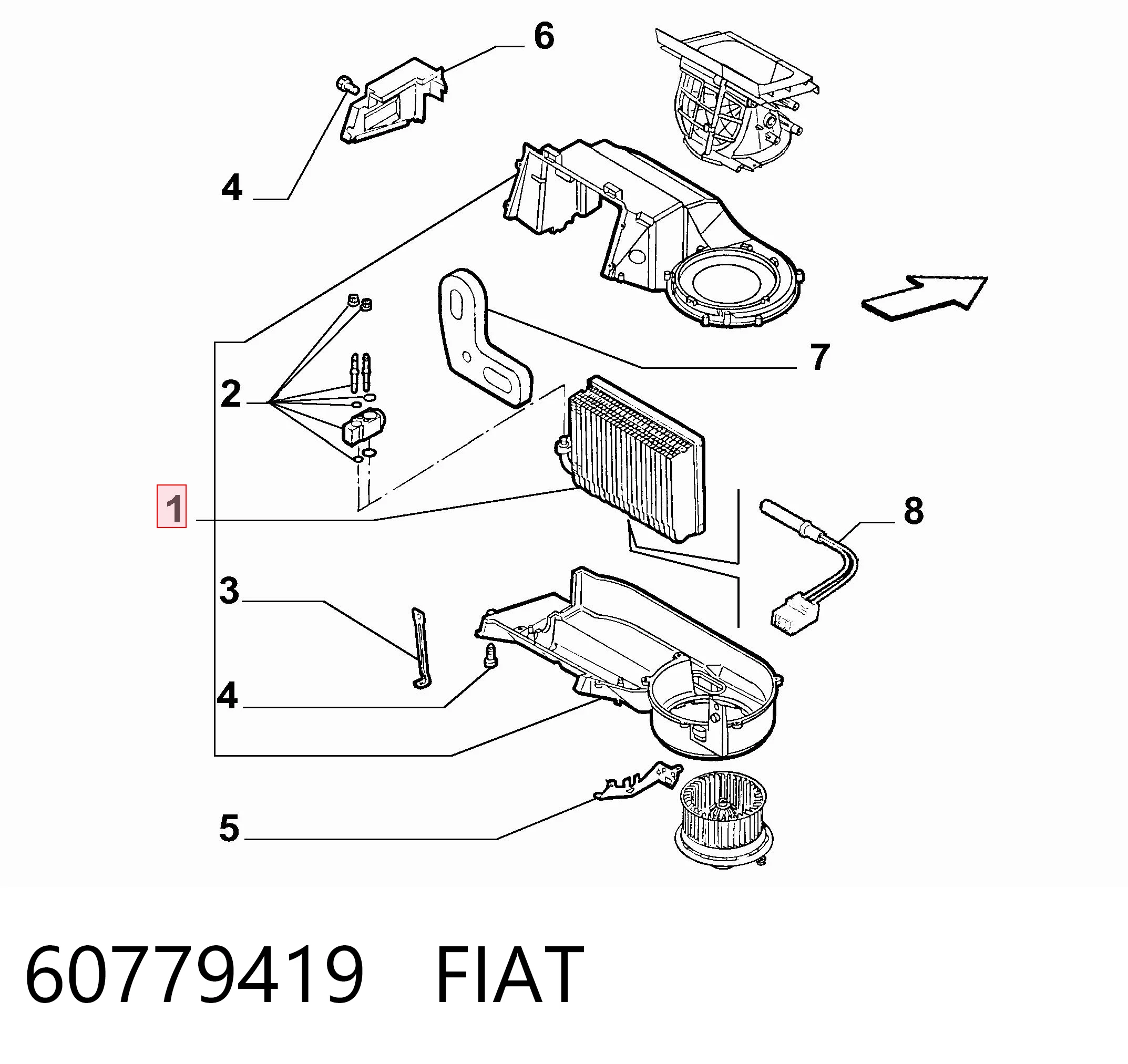 Vaporizador de aparelho de ar condicionado Alfa Romeo 147  937 ao melhor preço