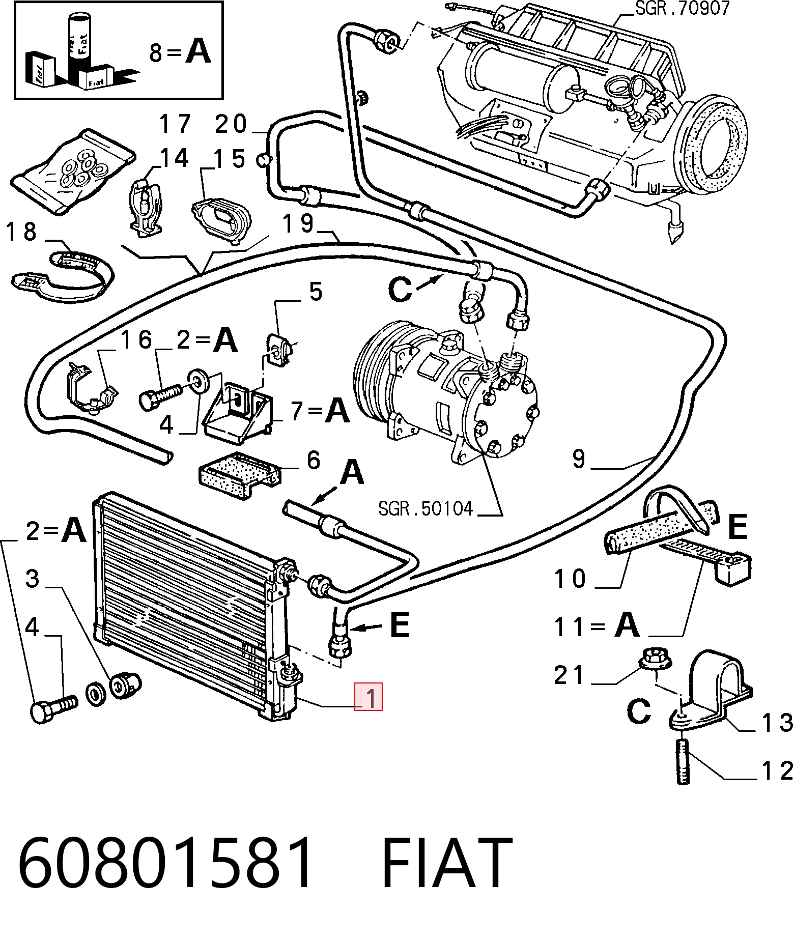 60801581 Fiat/Alfa/Lancia