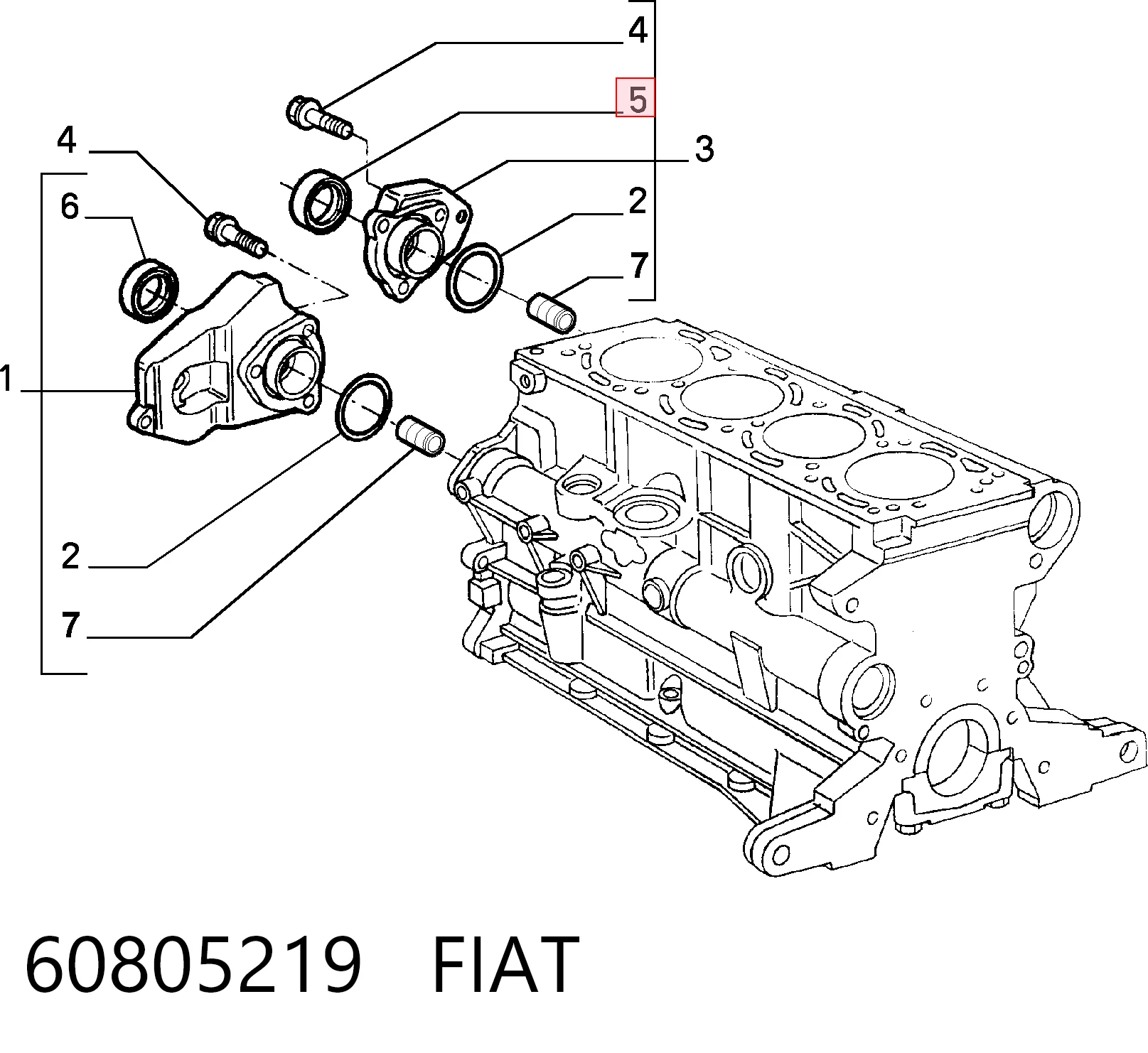 Compre Vedação dianteira de cambota de motor Lancia Delta 1
