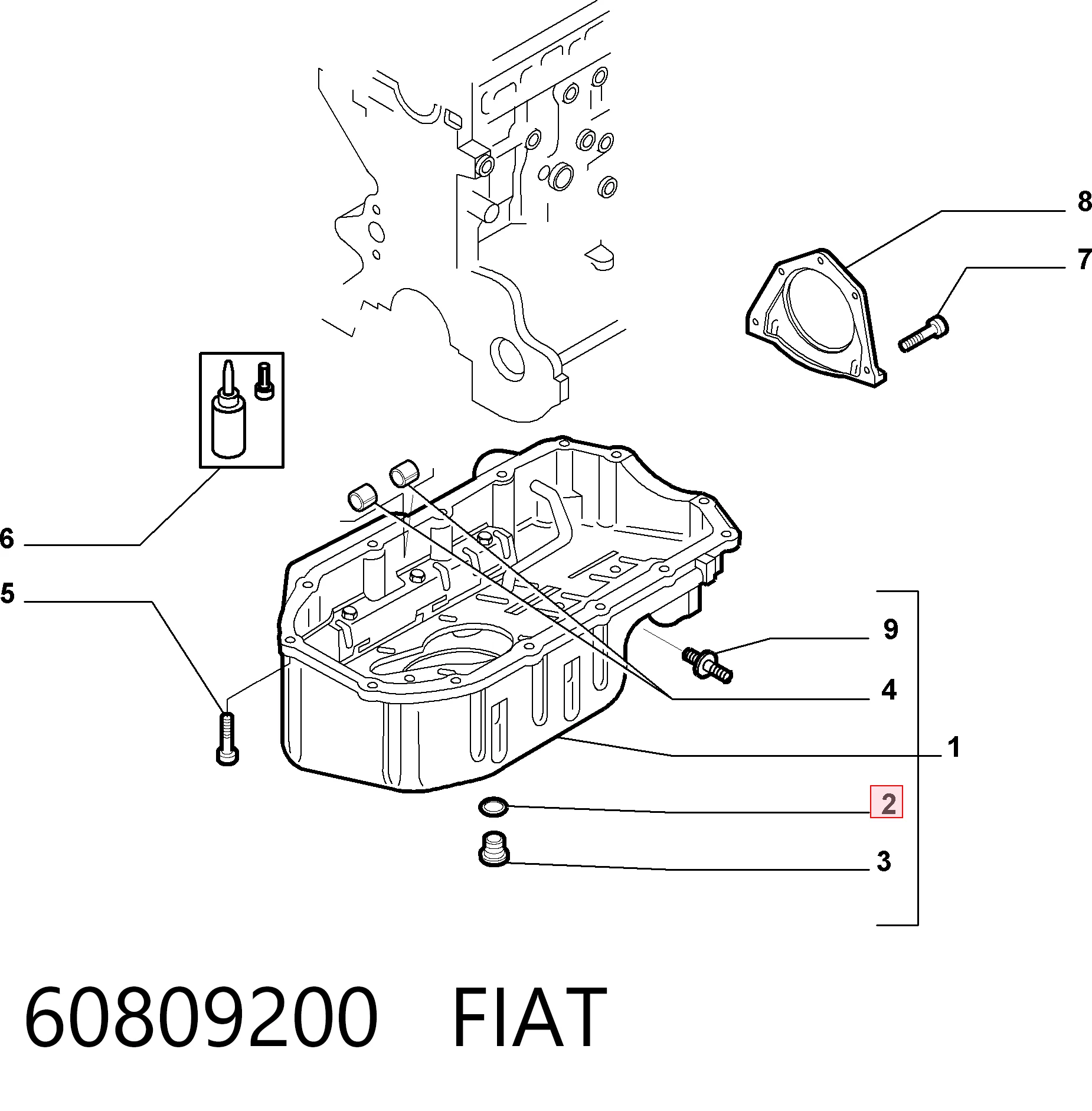 60809200 Fiat/Alfa/Lancia