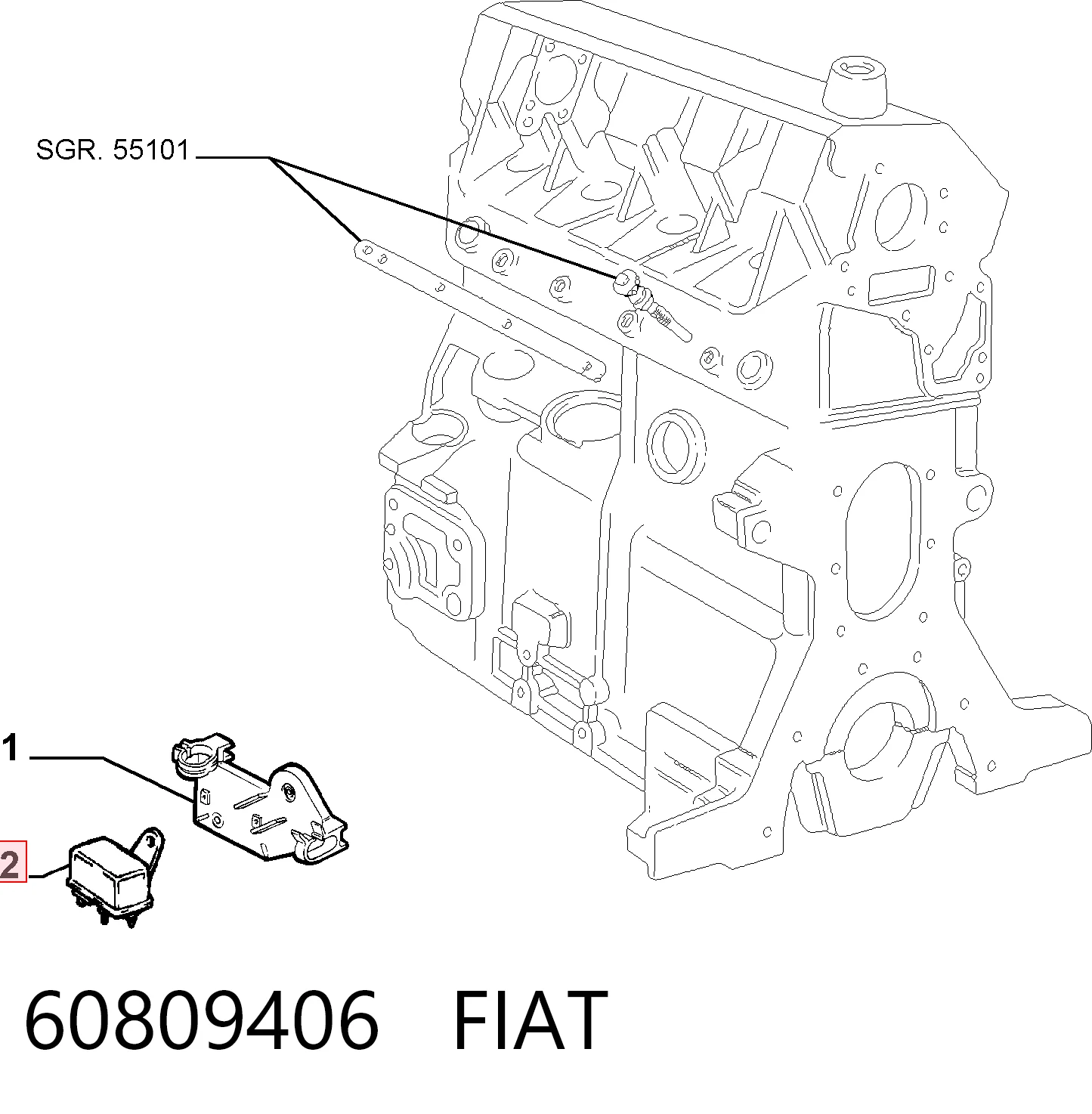 Relê das velas de incandescência para Fiat Tempra  159