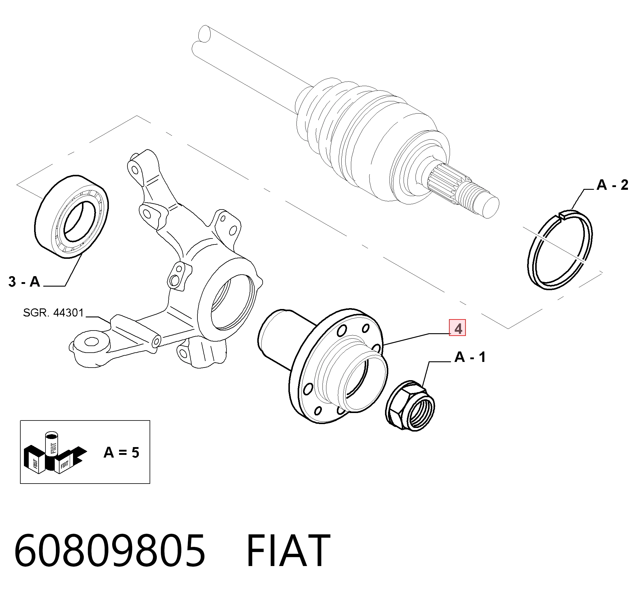 60809805 Fiat/Alfa/Lancia