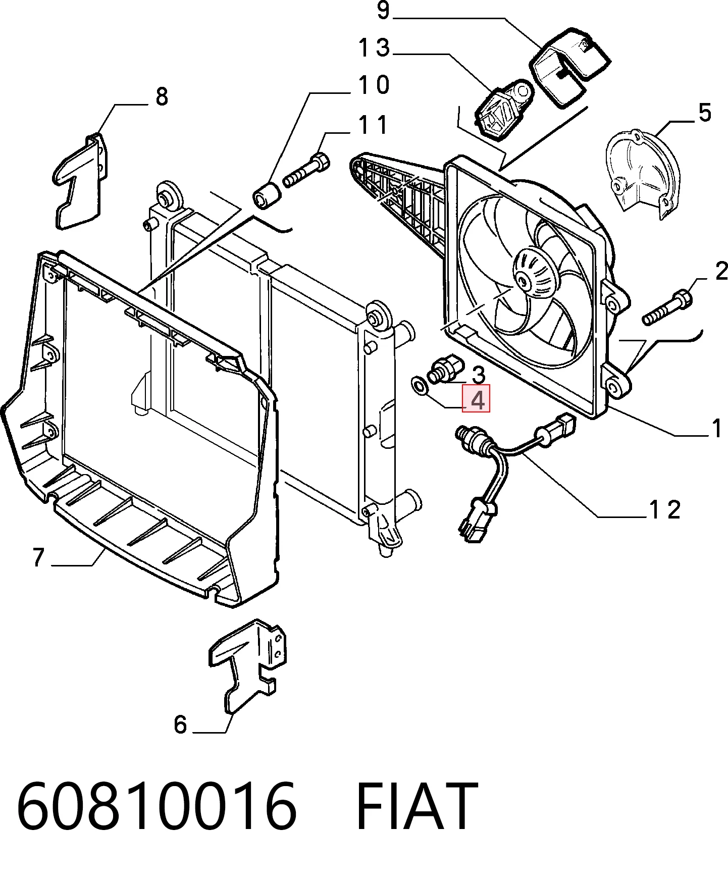 60810016 Fiat/Alfa/Lancia