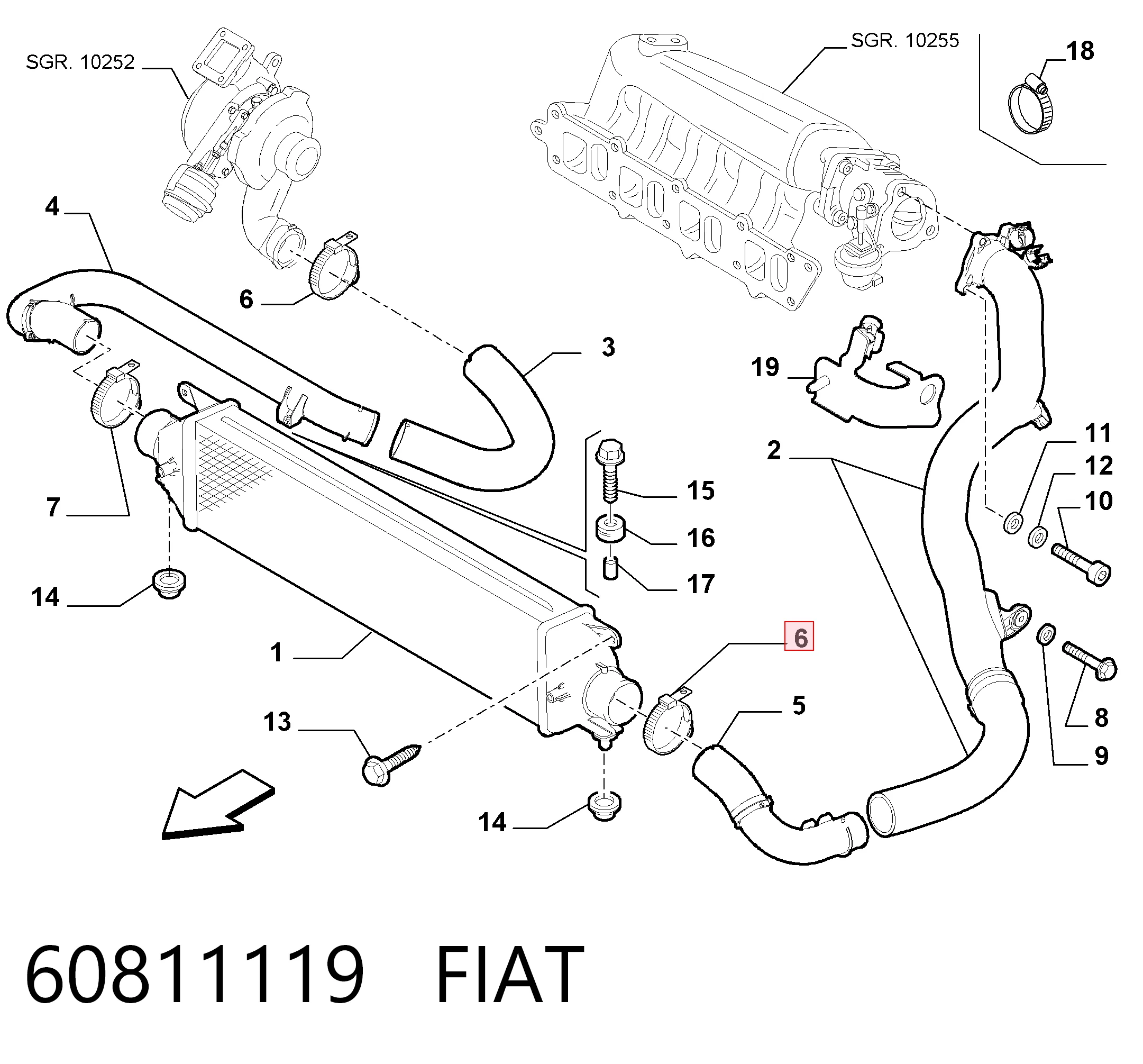 60811119 Fiat/Alfa/Lancia