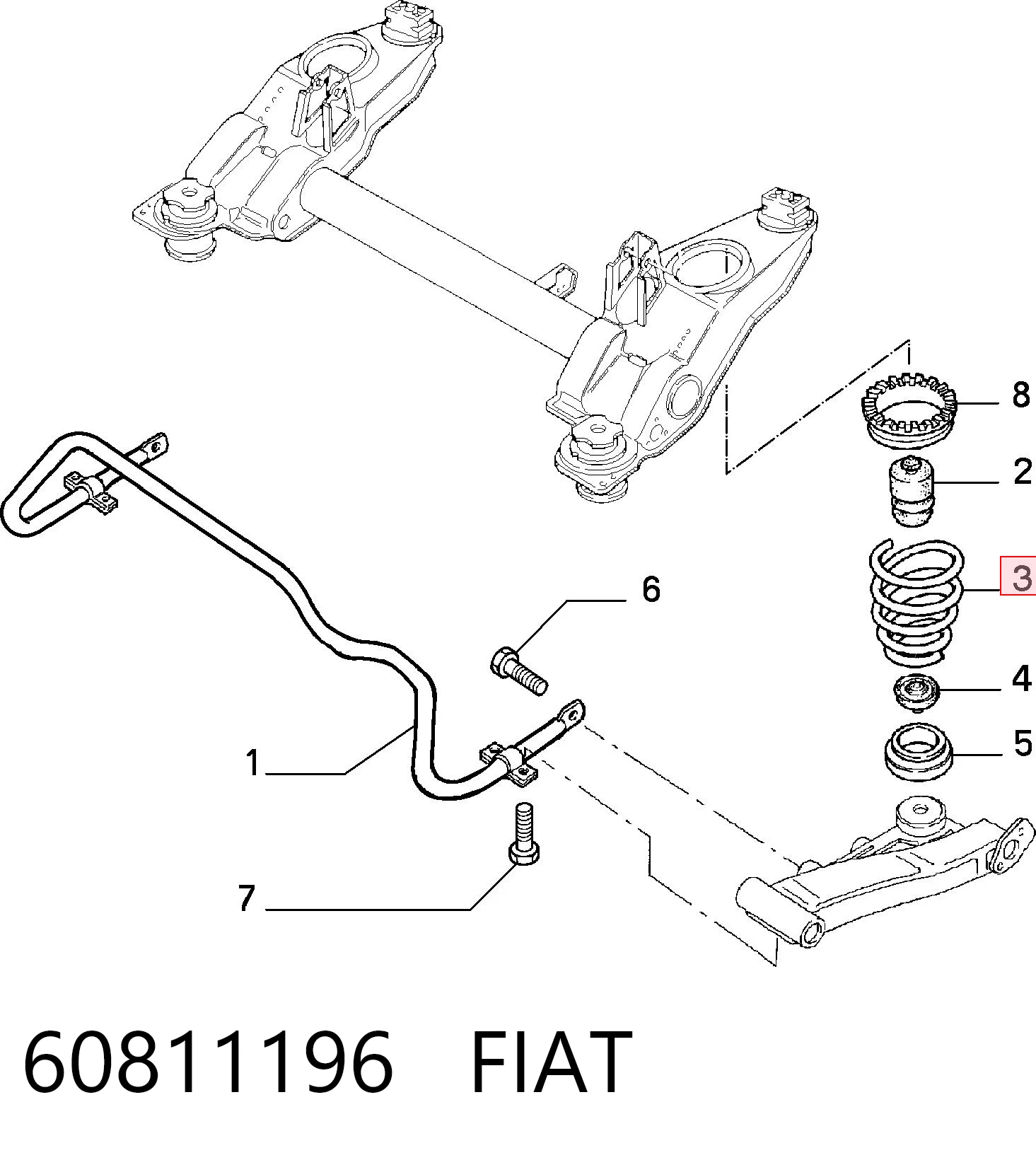 Compre Mola traseira Alfa Romeo 146 