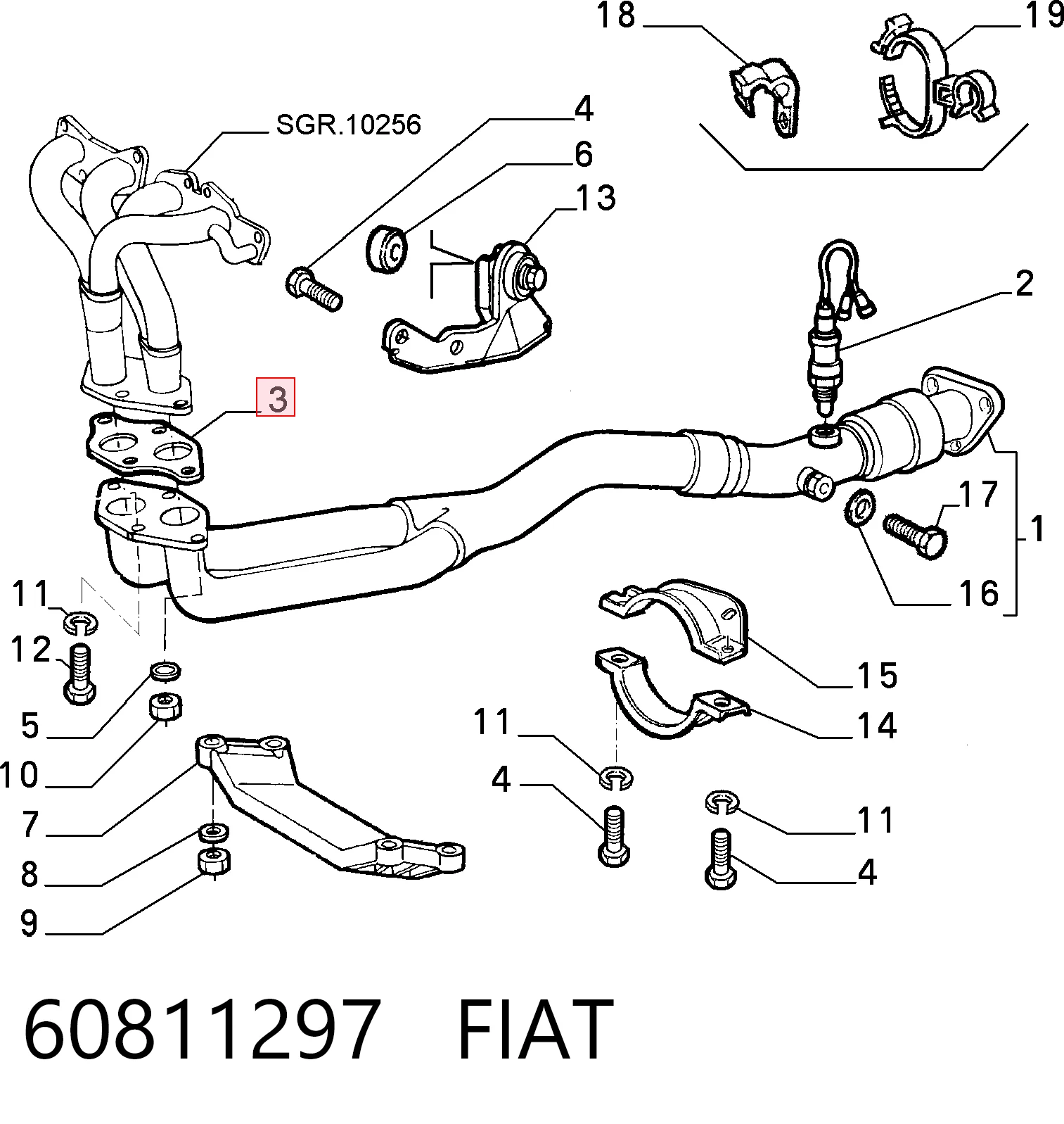 Vedante de tubo de admissão do silenciador para Alfa Romeo 146  930