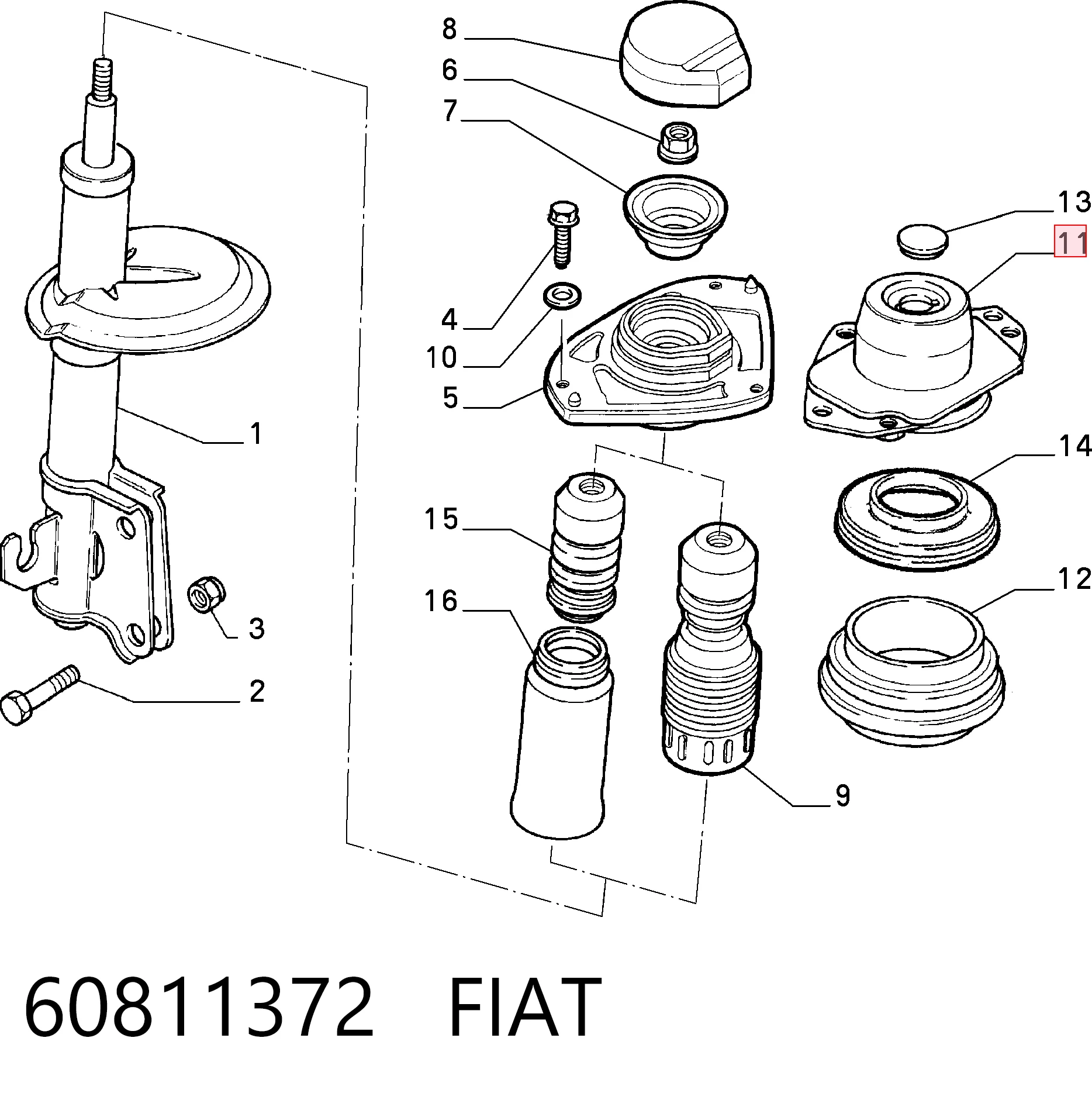 60811372 Fiat/Alfa/Lancia