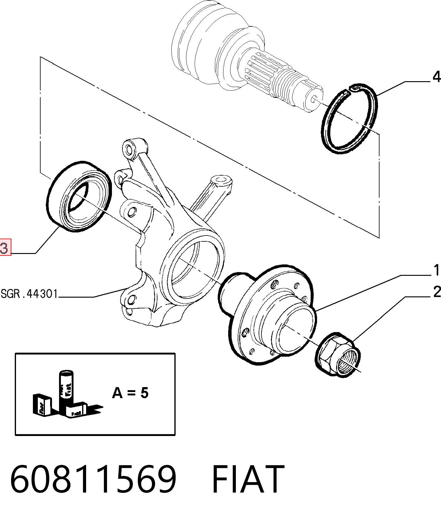 60811569 Fiat/Alfa/Lancia