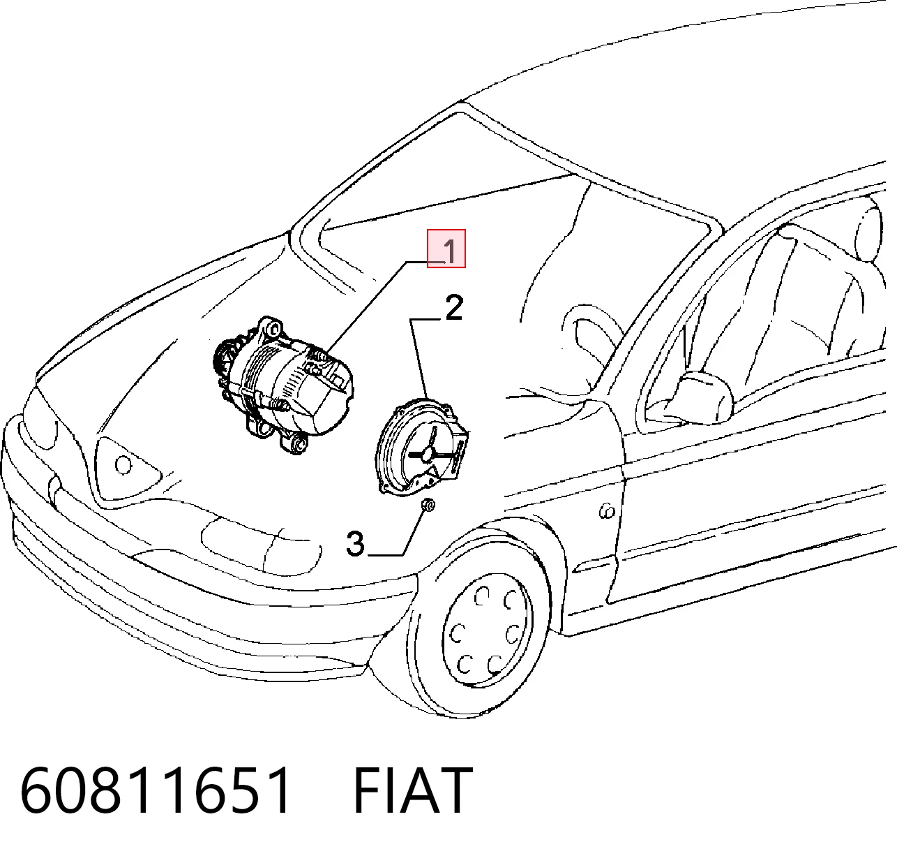 60811651 Fiat/Alfa/Lancia