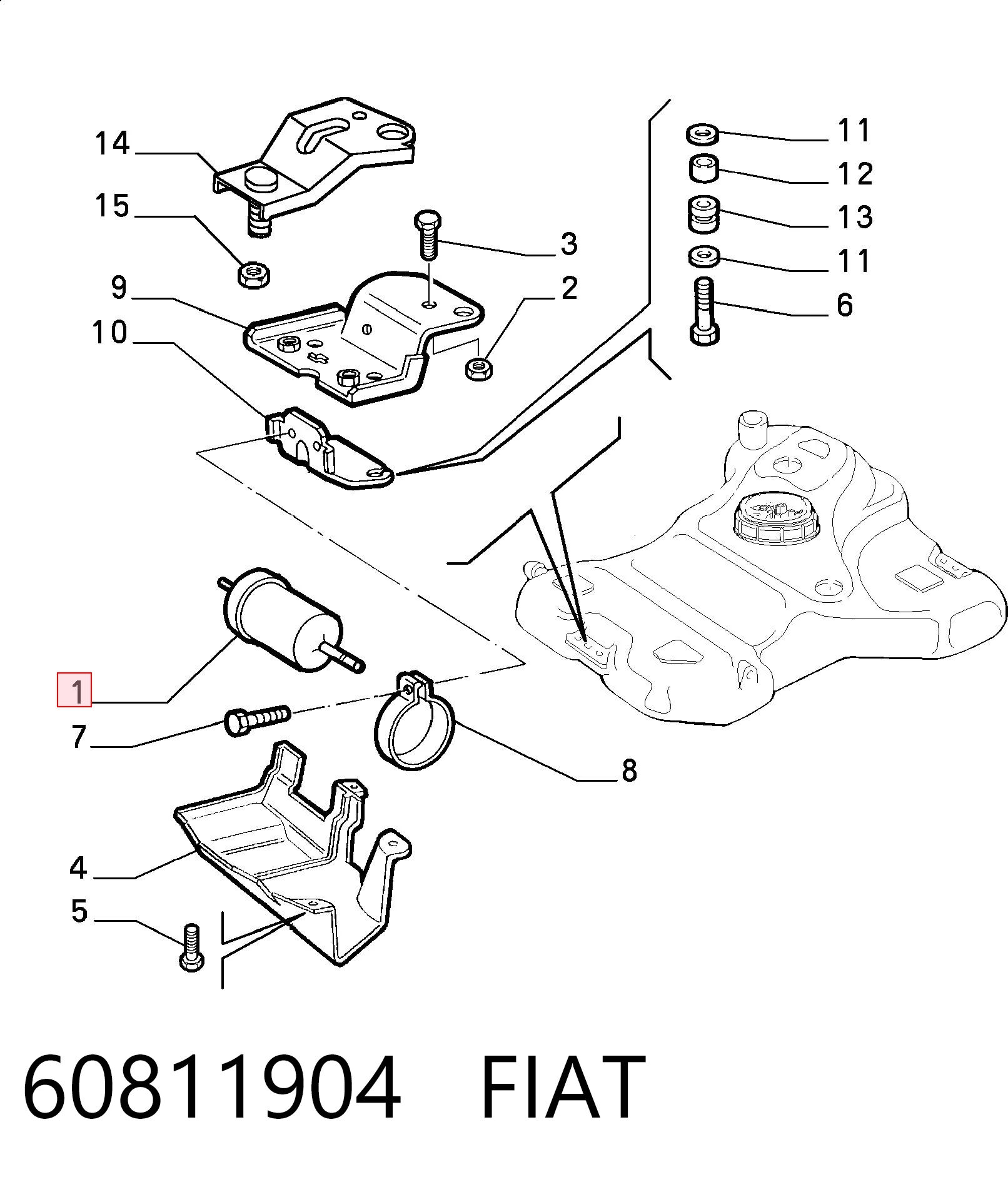 60811904 Fiat/Alfa/Lancia