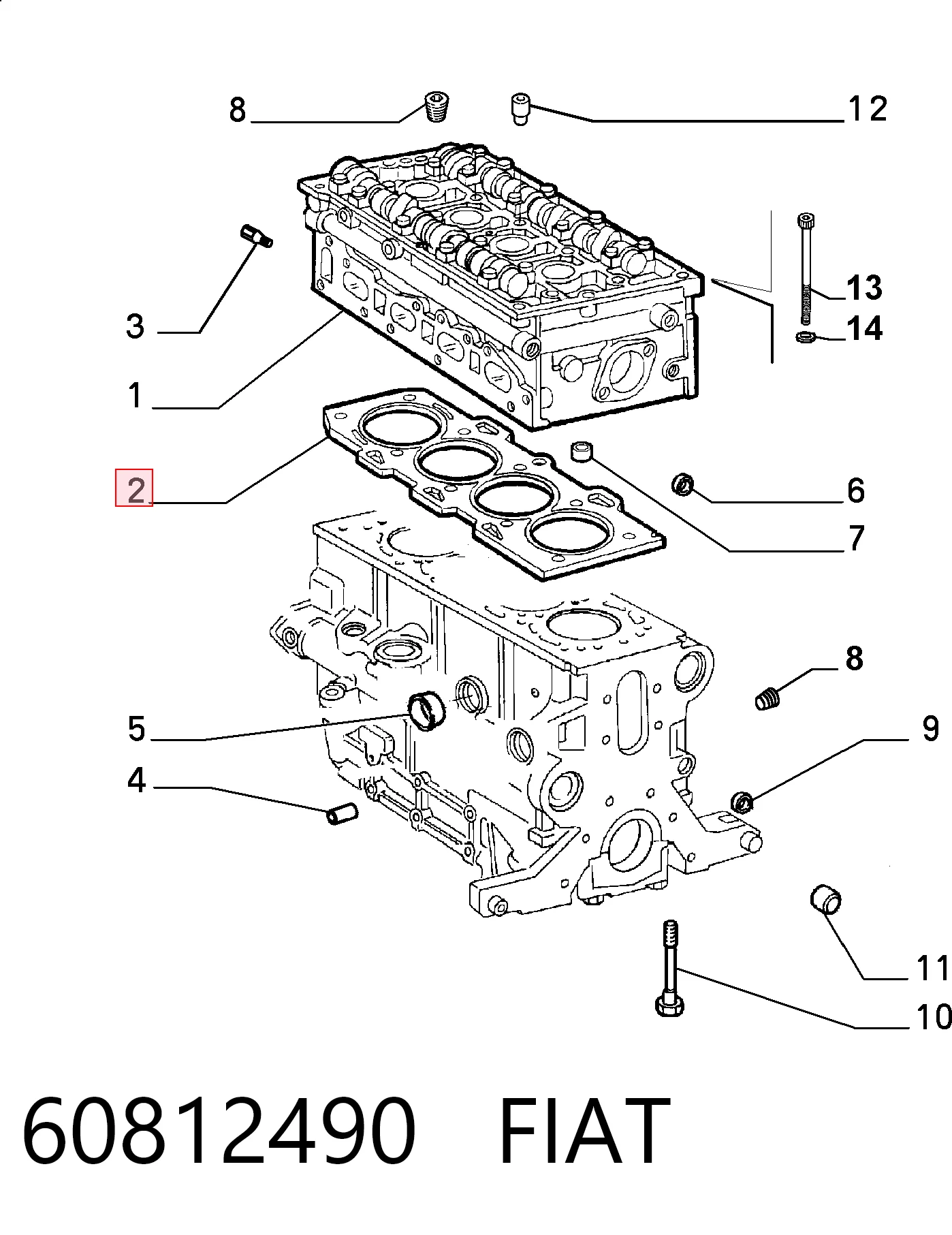 Compre Vedante de cabeça de motor (CBC) Alfa Romeo 146 