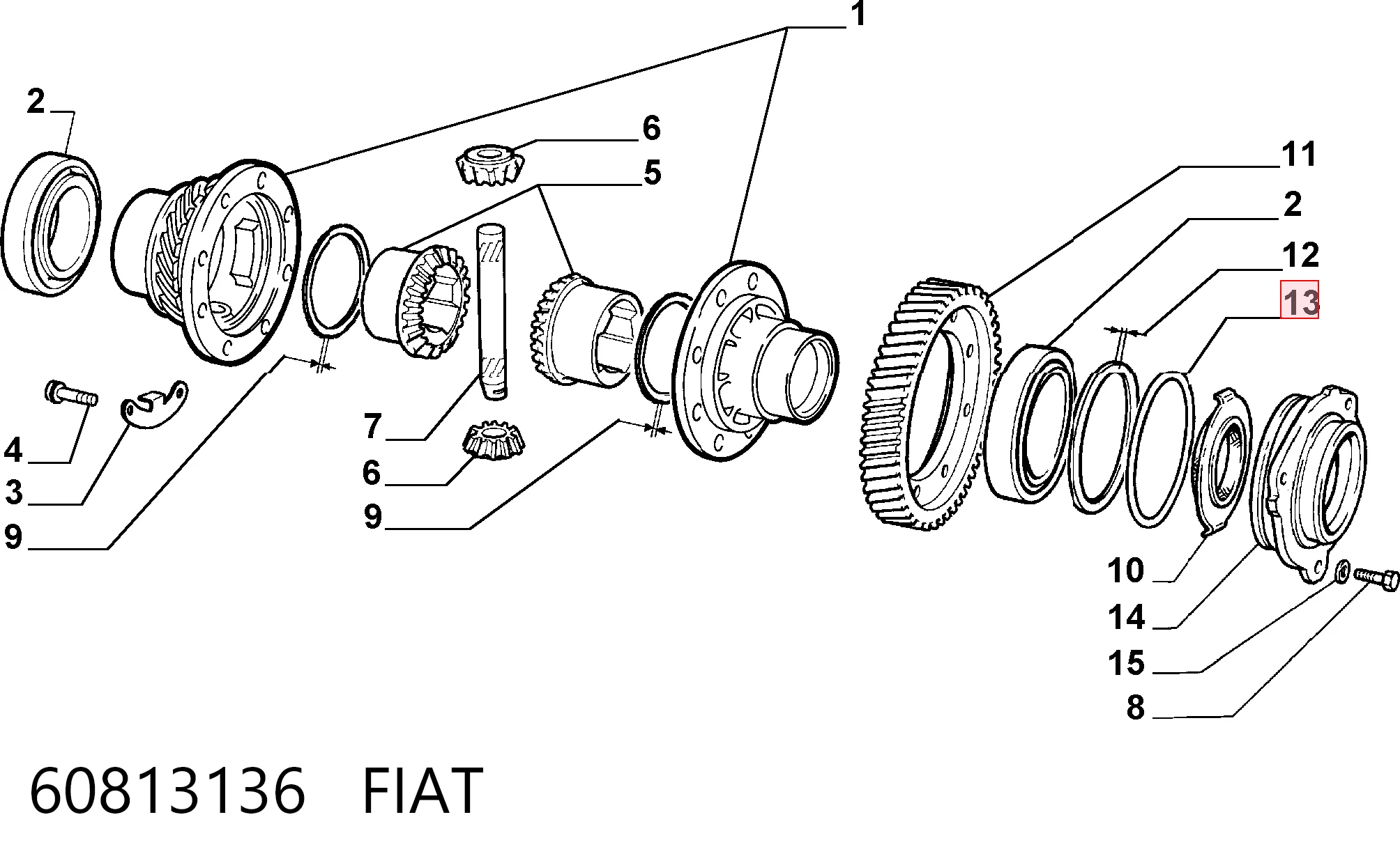 60813136 Fiat/Alfa/Lancia