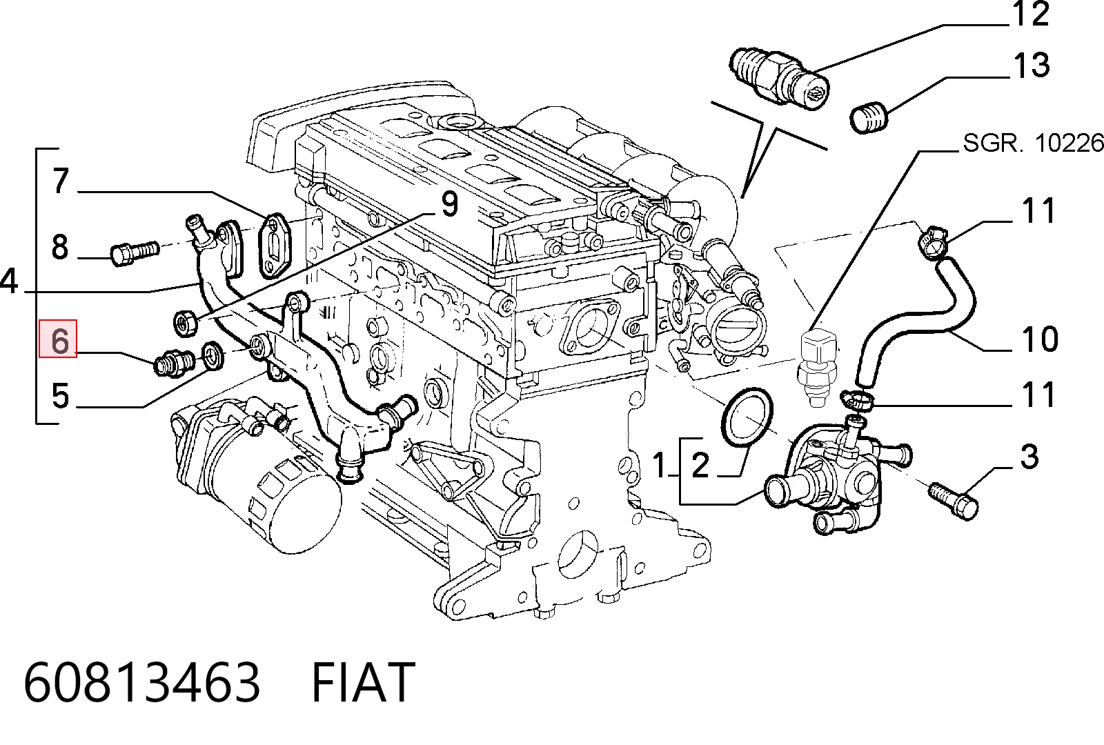 60813463 Fiat/Alfa/Lancia