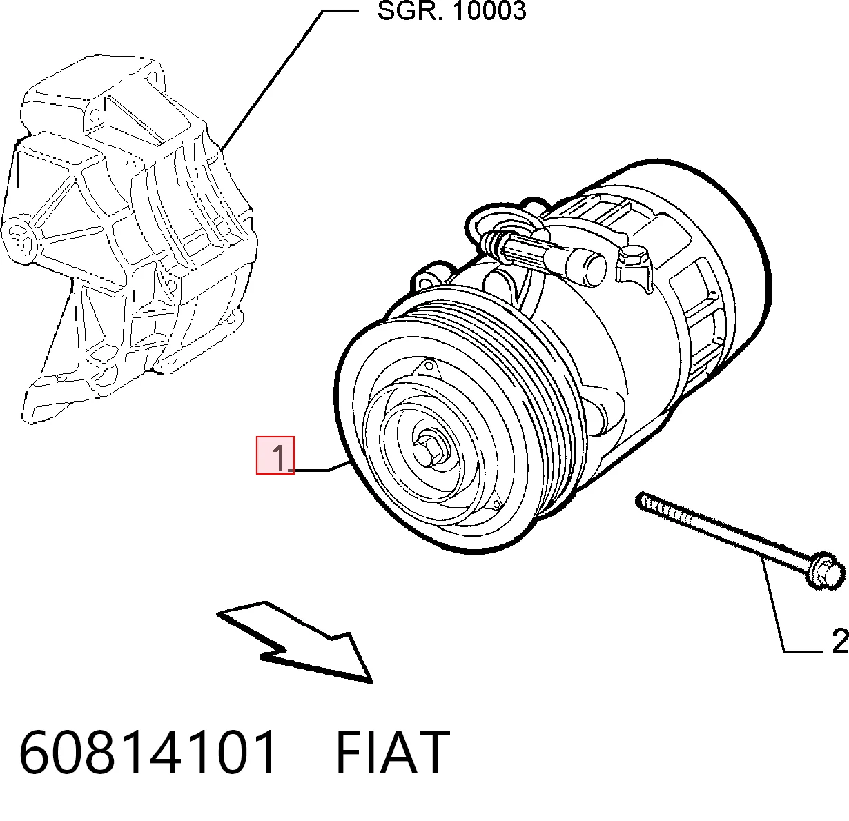 60814101 Fiat/Alfa/Lancia